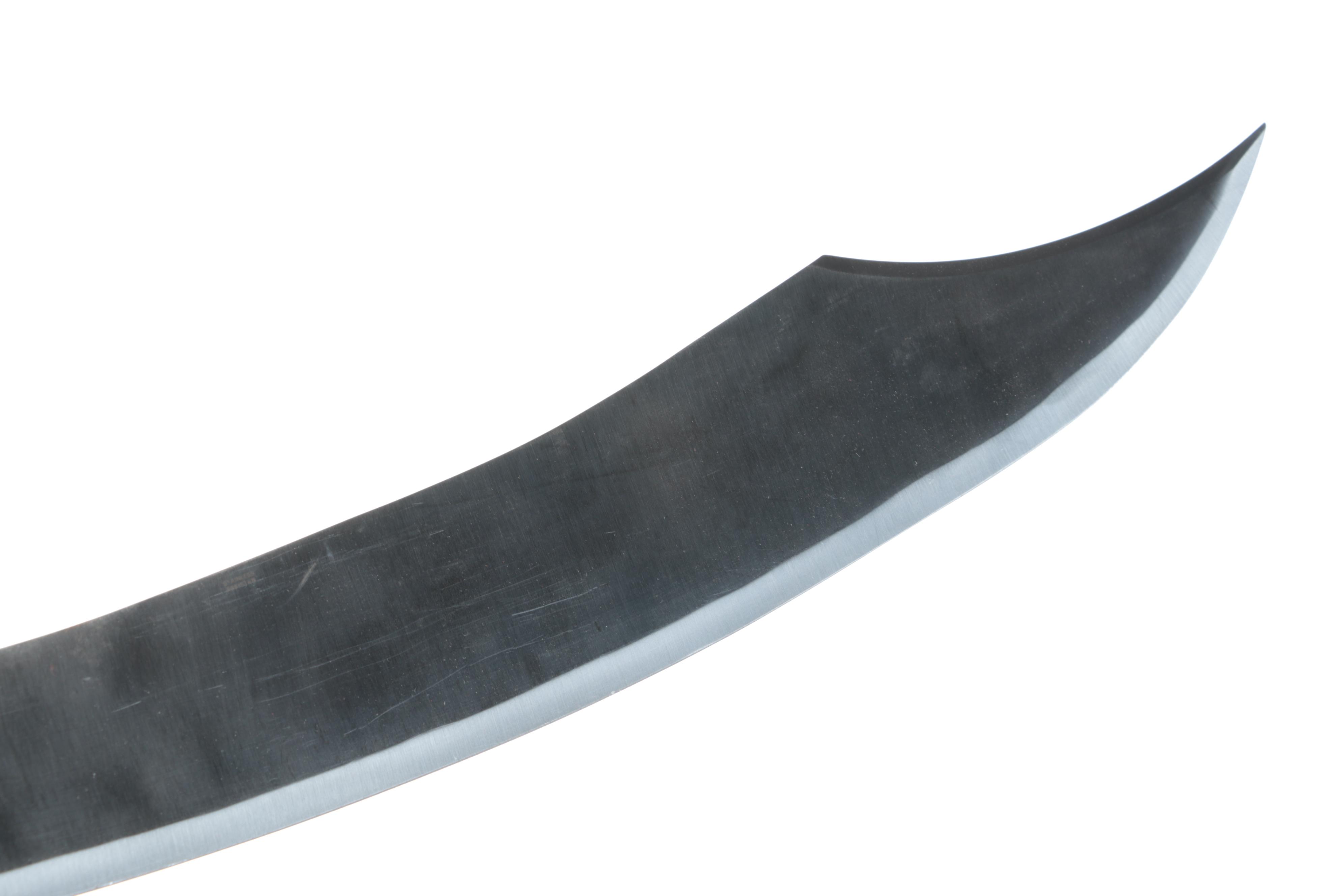 Middle Eastern Style Stainless Steel Scimitar Sword With Scabbard