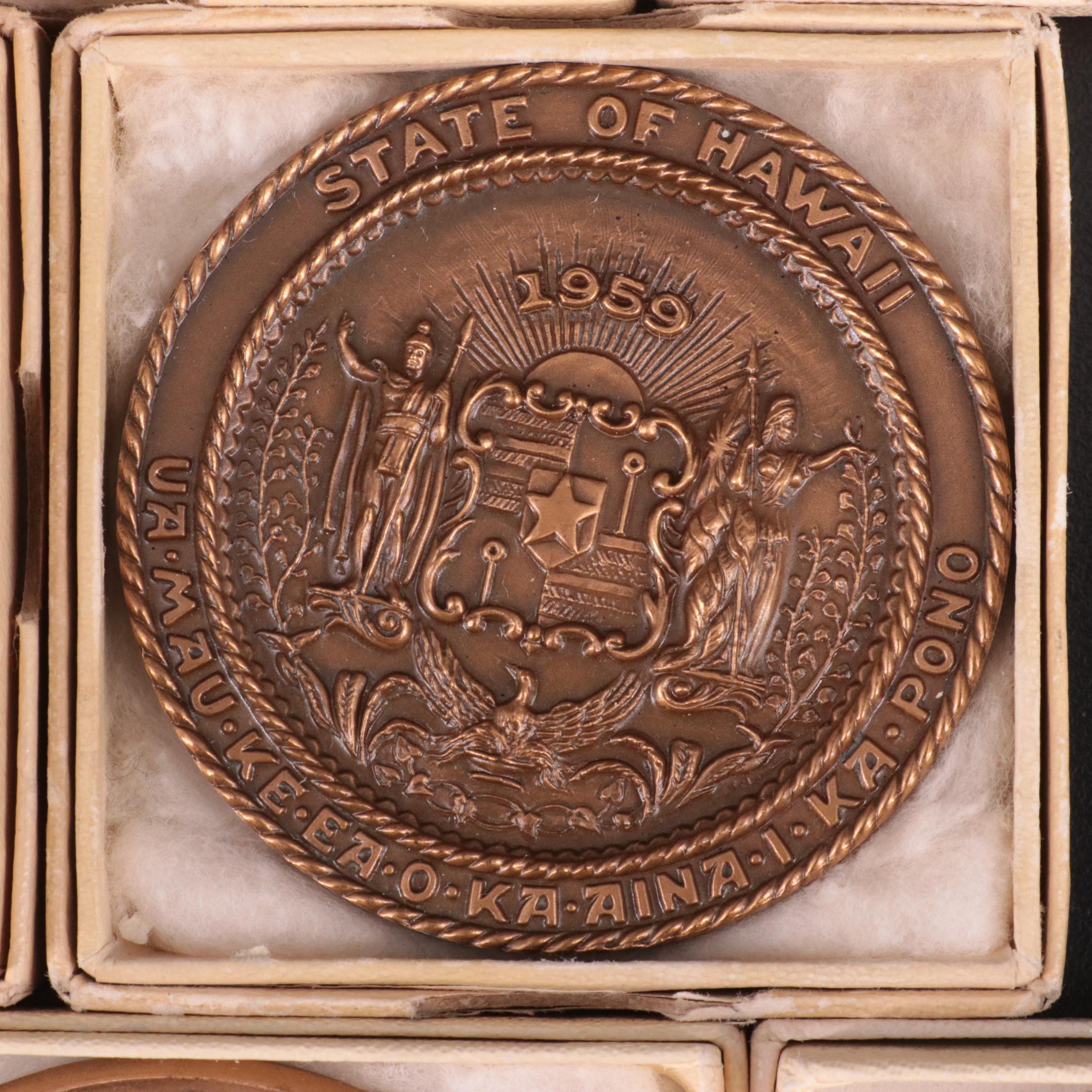 Eight Commemorative Bronze Medals