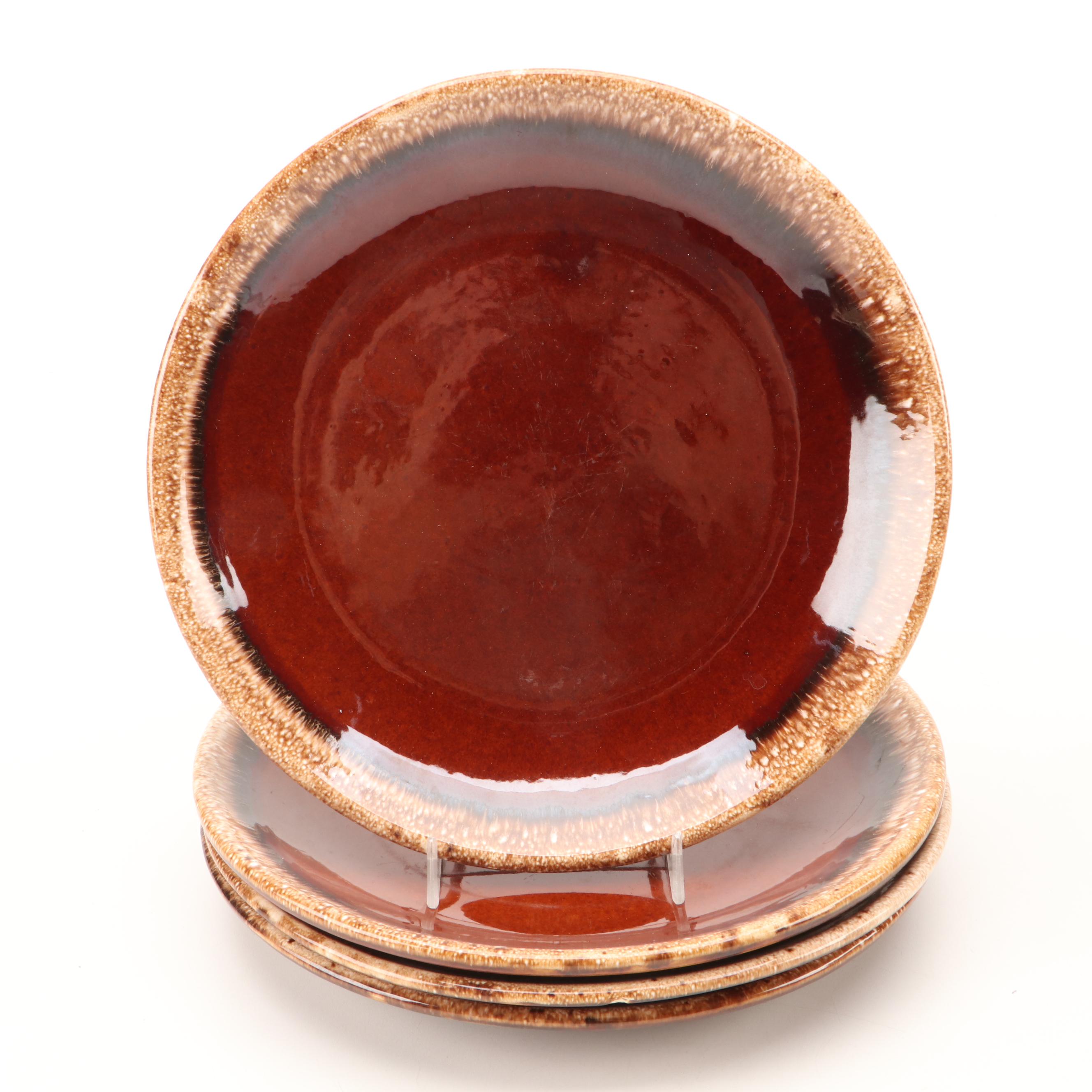 McCoy, Hull, and Other Brown Drip Glazed Pottery Dinnerware and Tableware