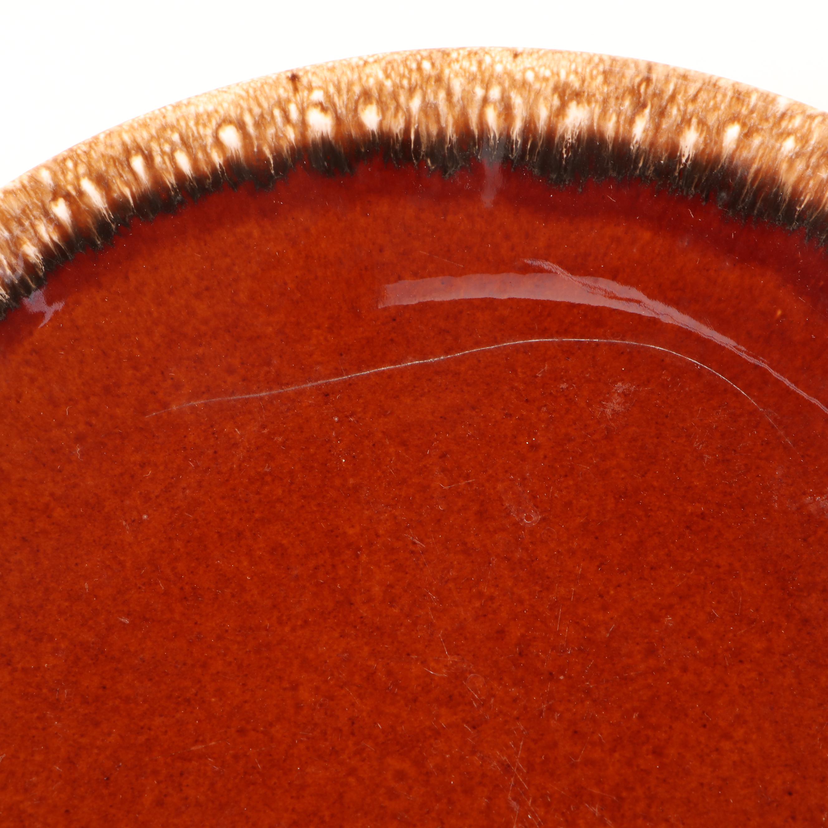 McCoy, Hull, and Other Brown Drip Glazed Pottery Dinnerware and Tableware