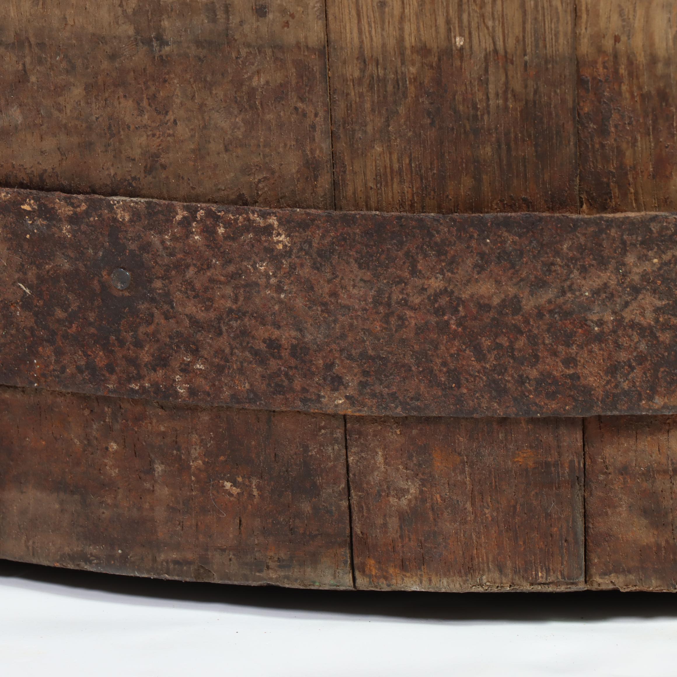 Iron Bound Wood Slat Buckets