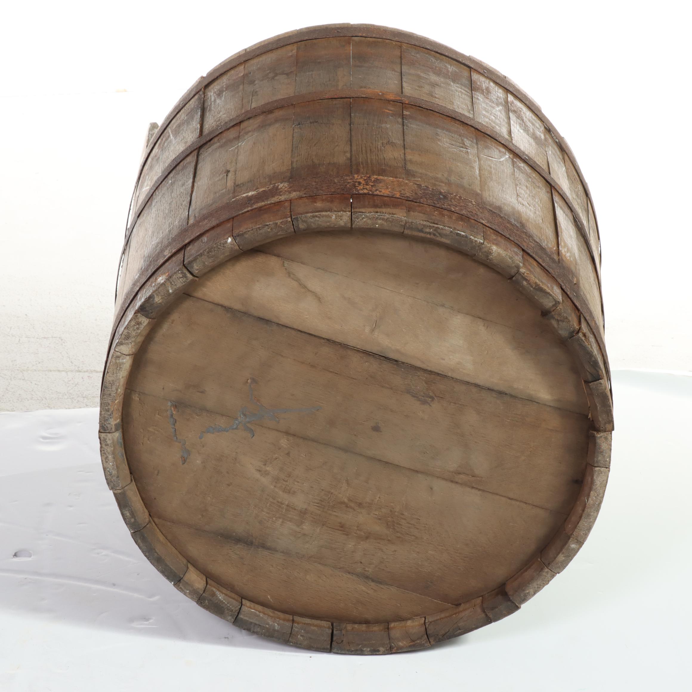 Iron Bound Wood Slat Buckets