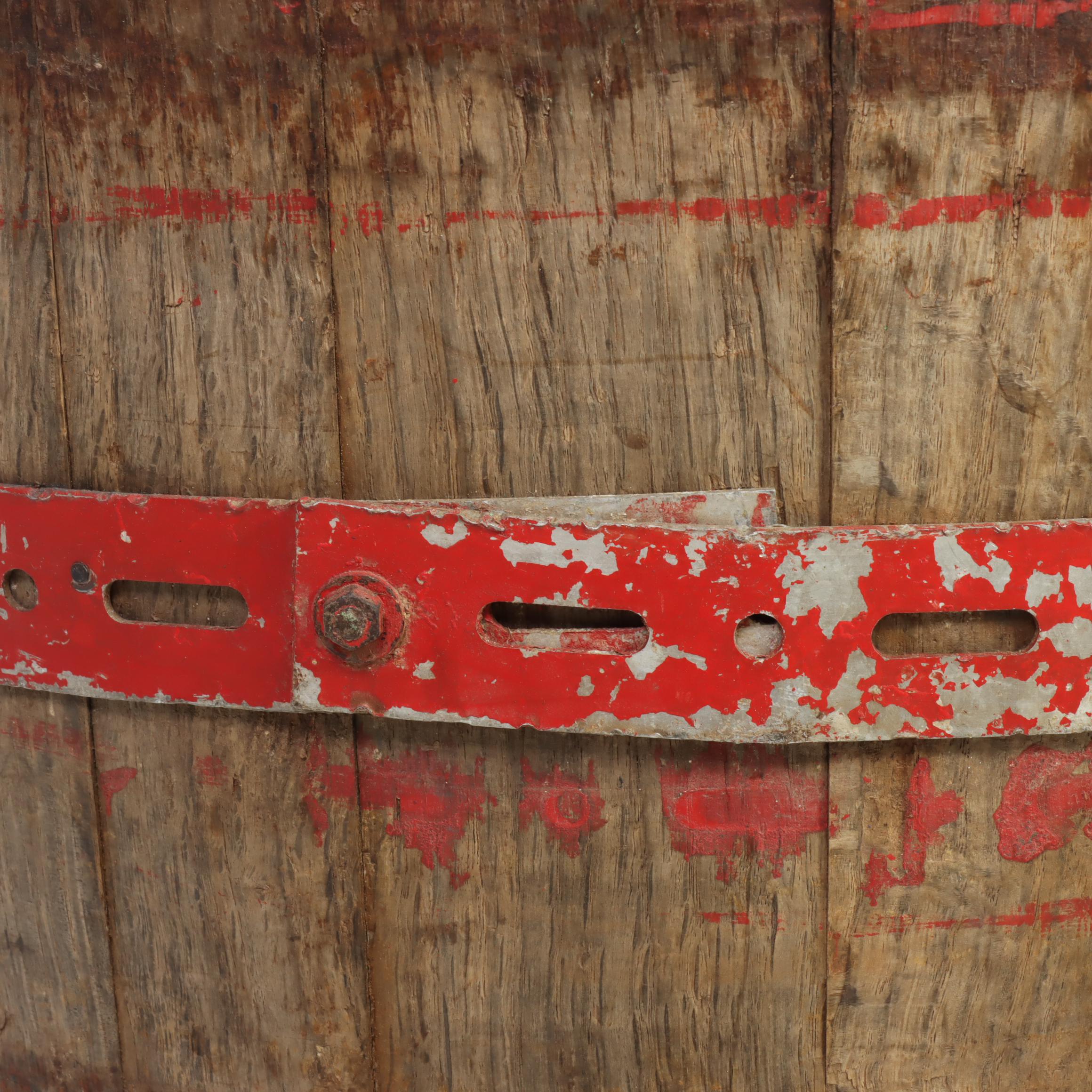 Iron Bound Wood Slat Buckets