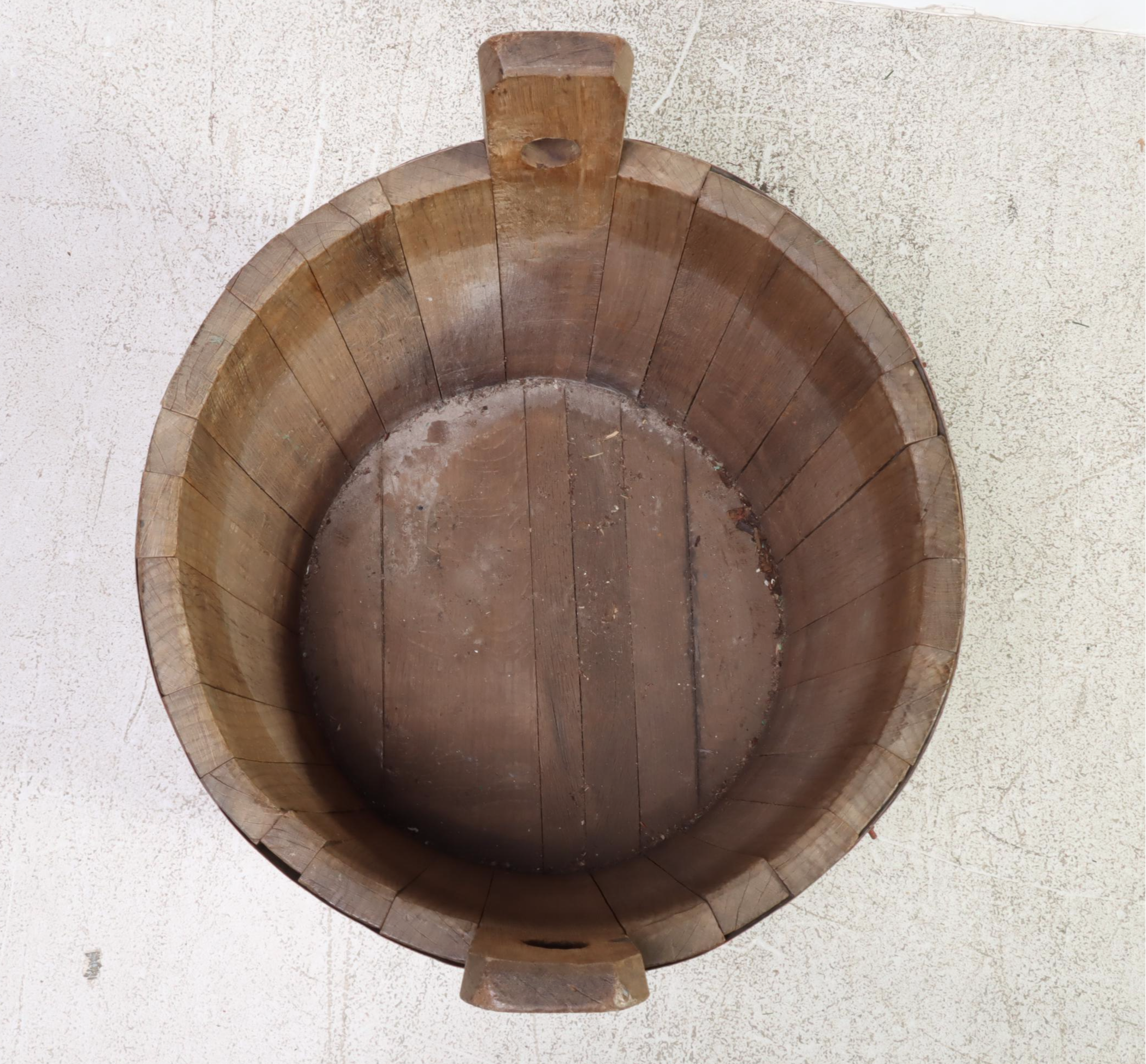 Iron Bound Wood Slat Buckets