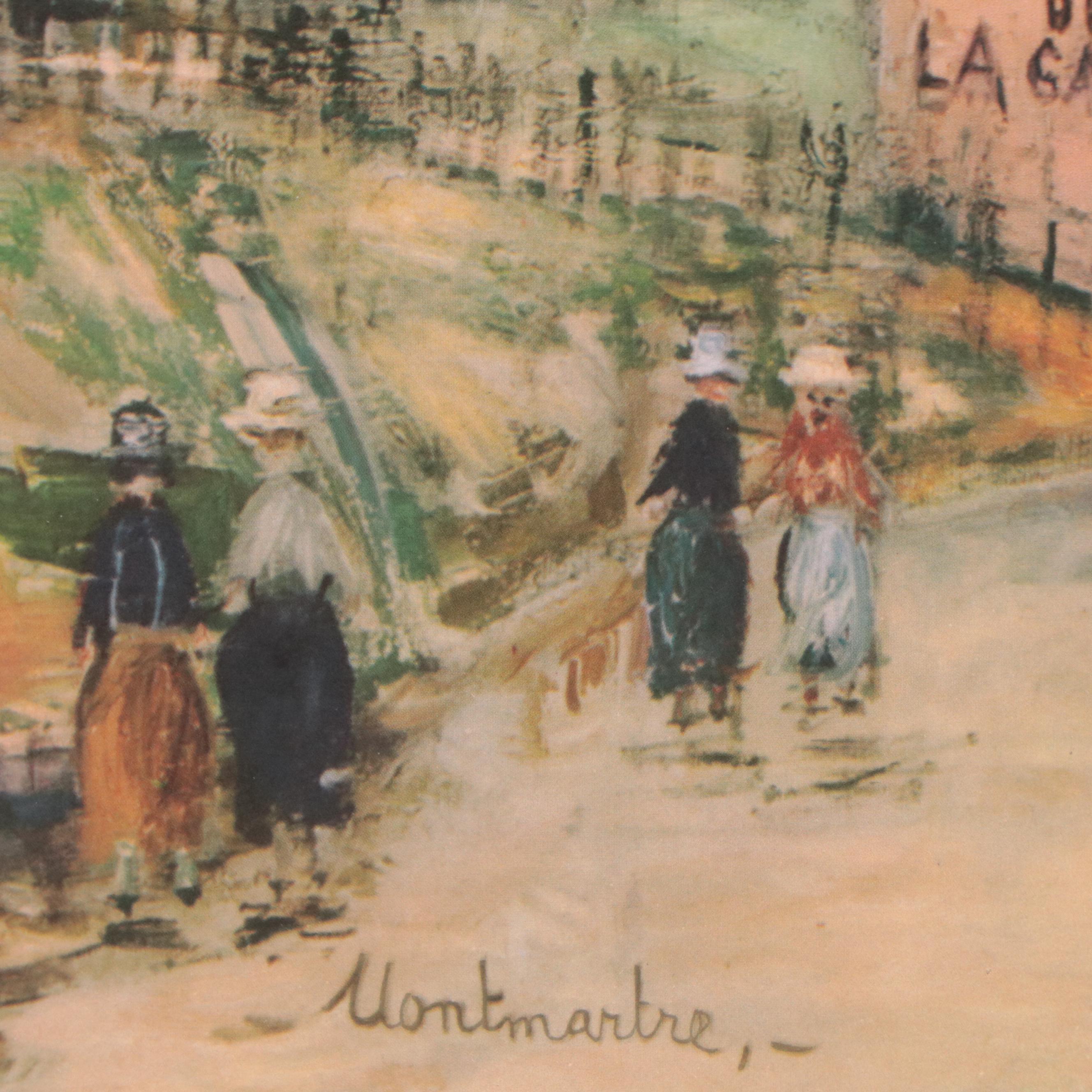 Offset Lithograph After Maurice Utrillo "Windmills of Montmartre"