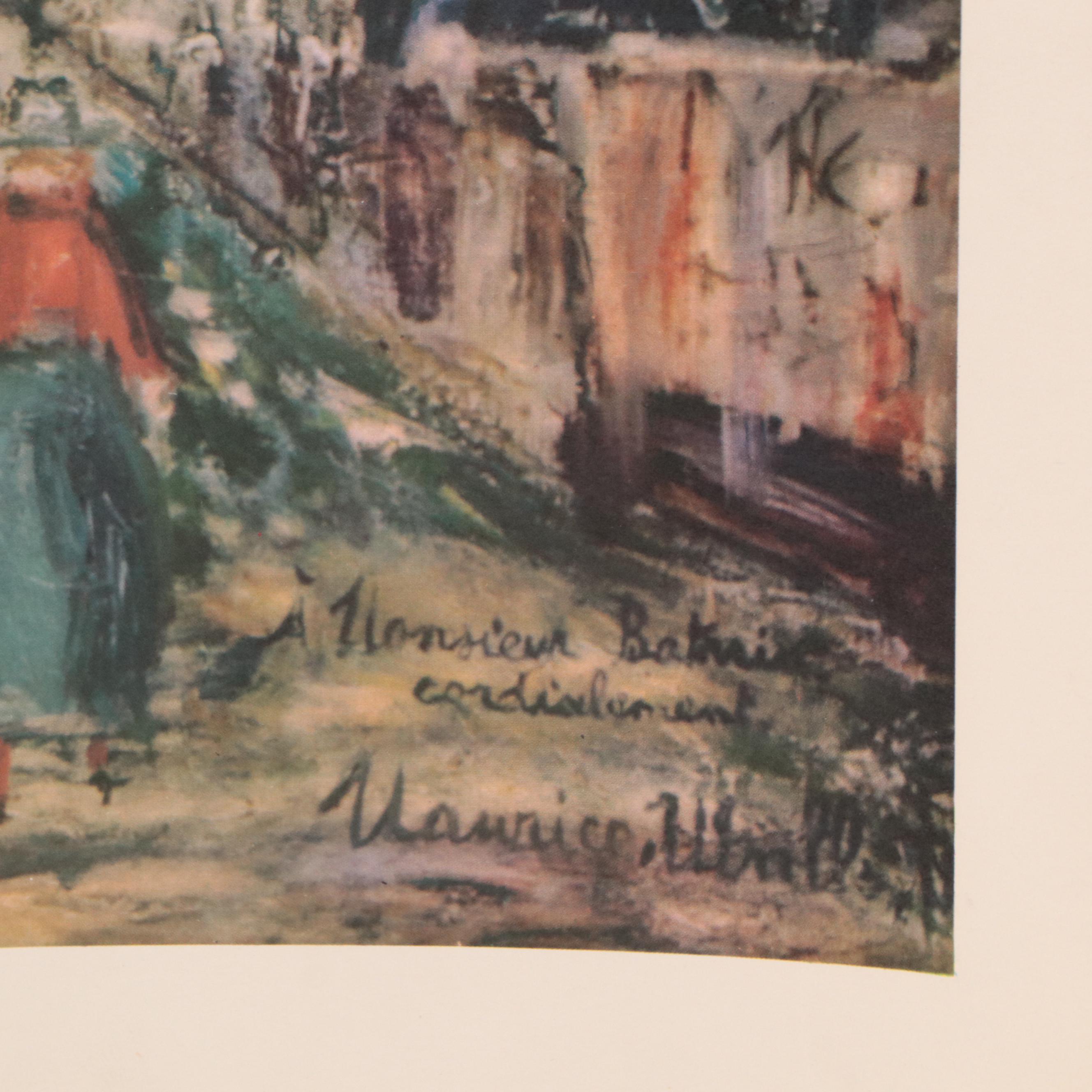 Offset Lithograph After Maurice Utrillo "Windmills of Montmartre"