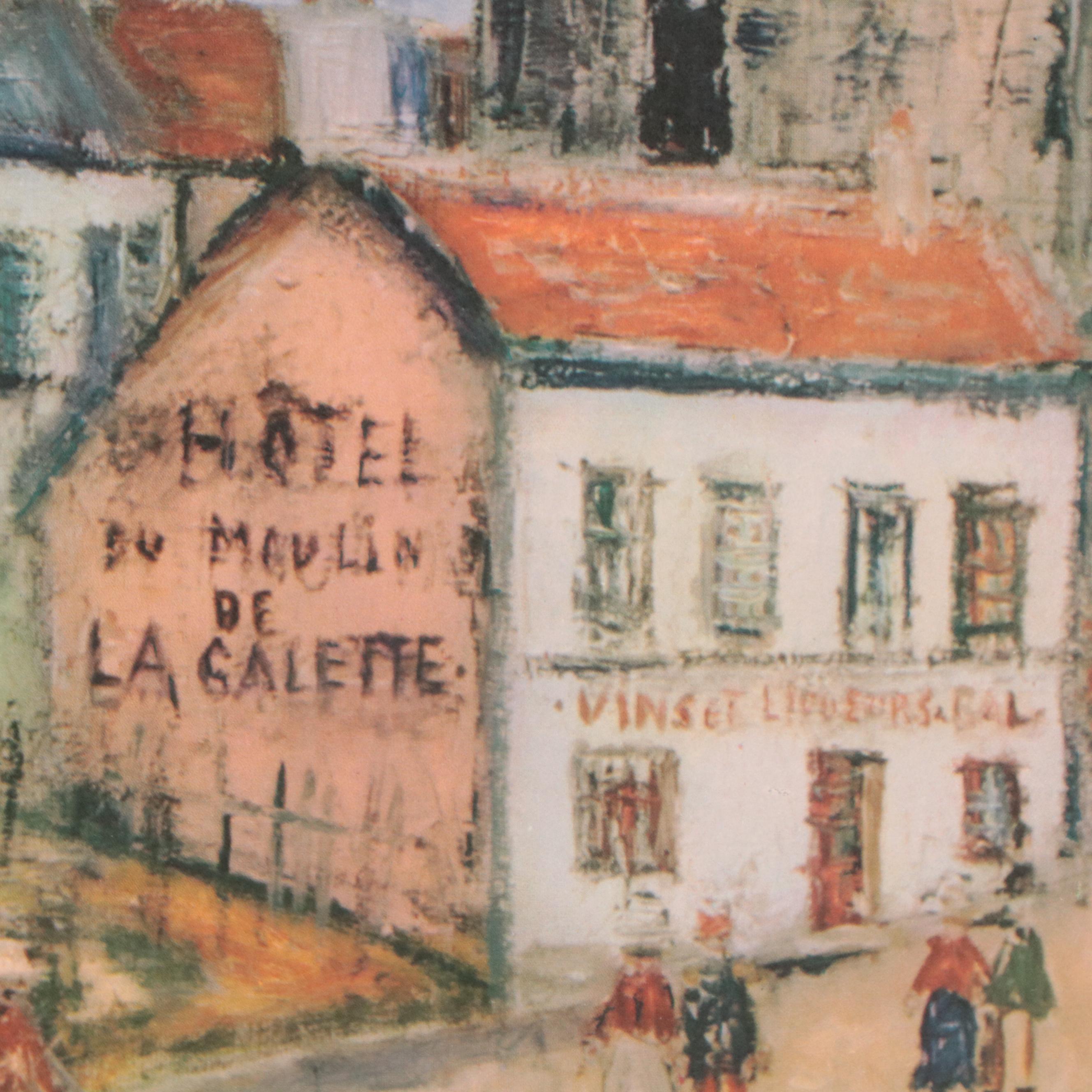 Offset Lithograph After Maurice Utrillo "Windmills of Montmartre"