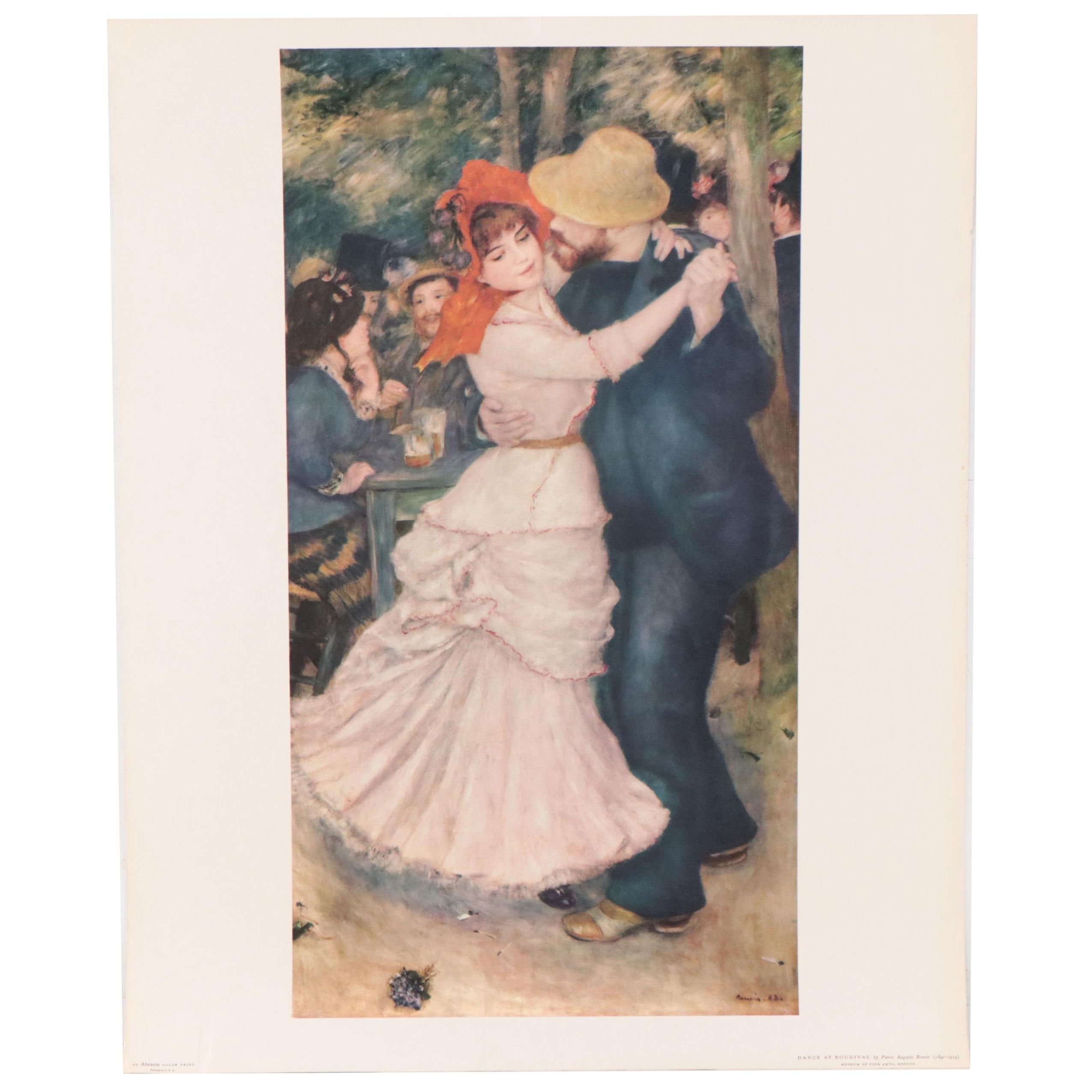 Offset Lithograph After Pierre Auguste Renoir "Dance at Bougival"