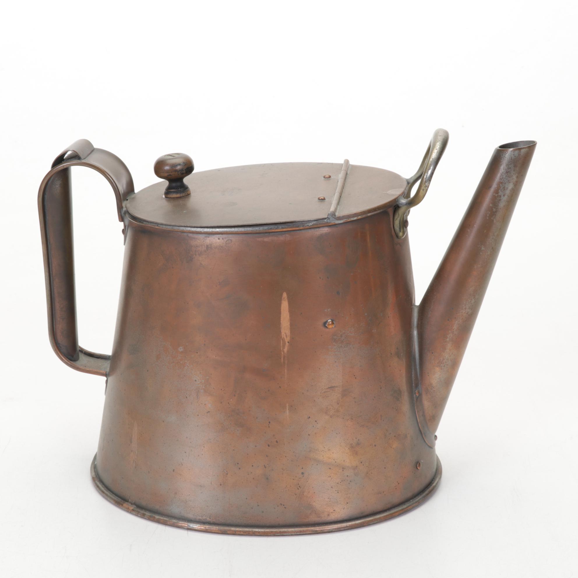 Sumerling & Co. London Copper Coffee Pot, Brass Candlesticks, and More