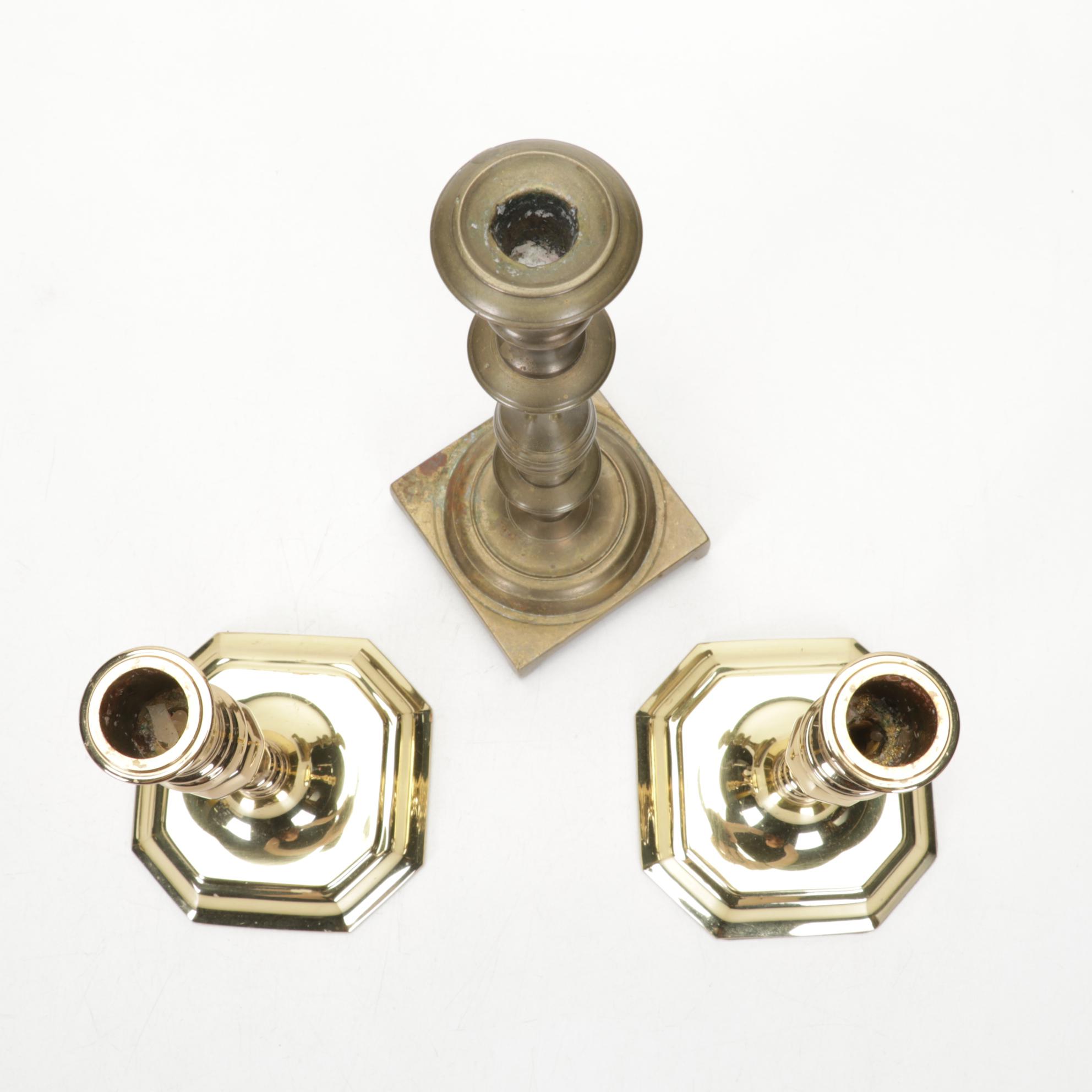 Sumerling & Co. London Copper Coffee Pot, Brass Candlesticks, and More