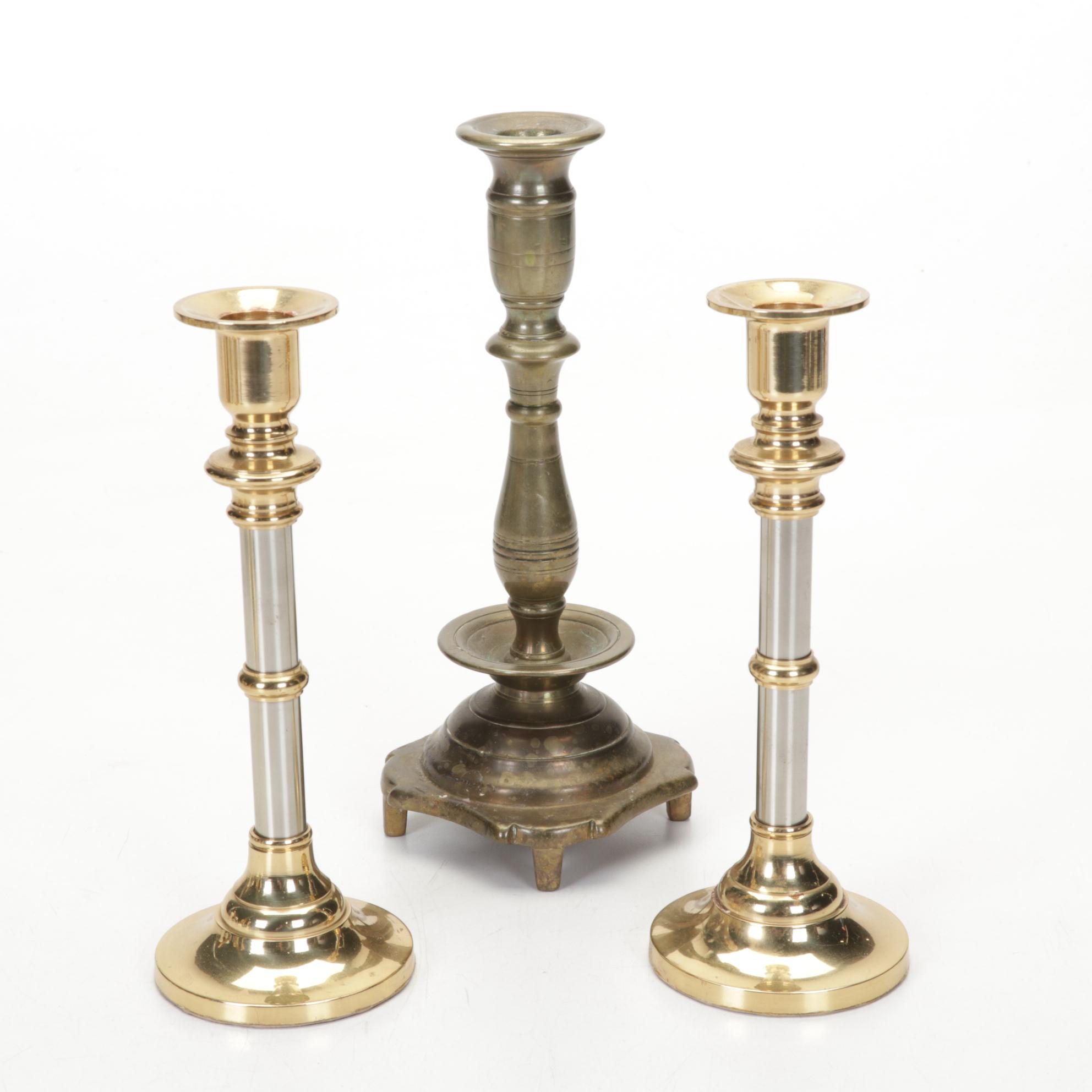 Sumerling & Co. London Copper Coffee Pot, Brass Candlesticks, and More