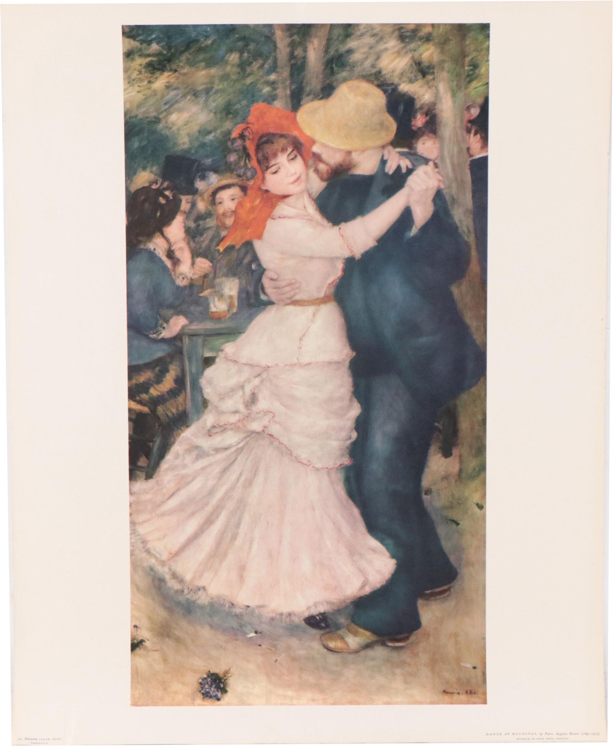 Offset Lithograph After Pierre Auguste Renoir "Dance at Bougival"