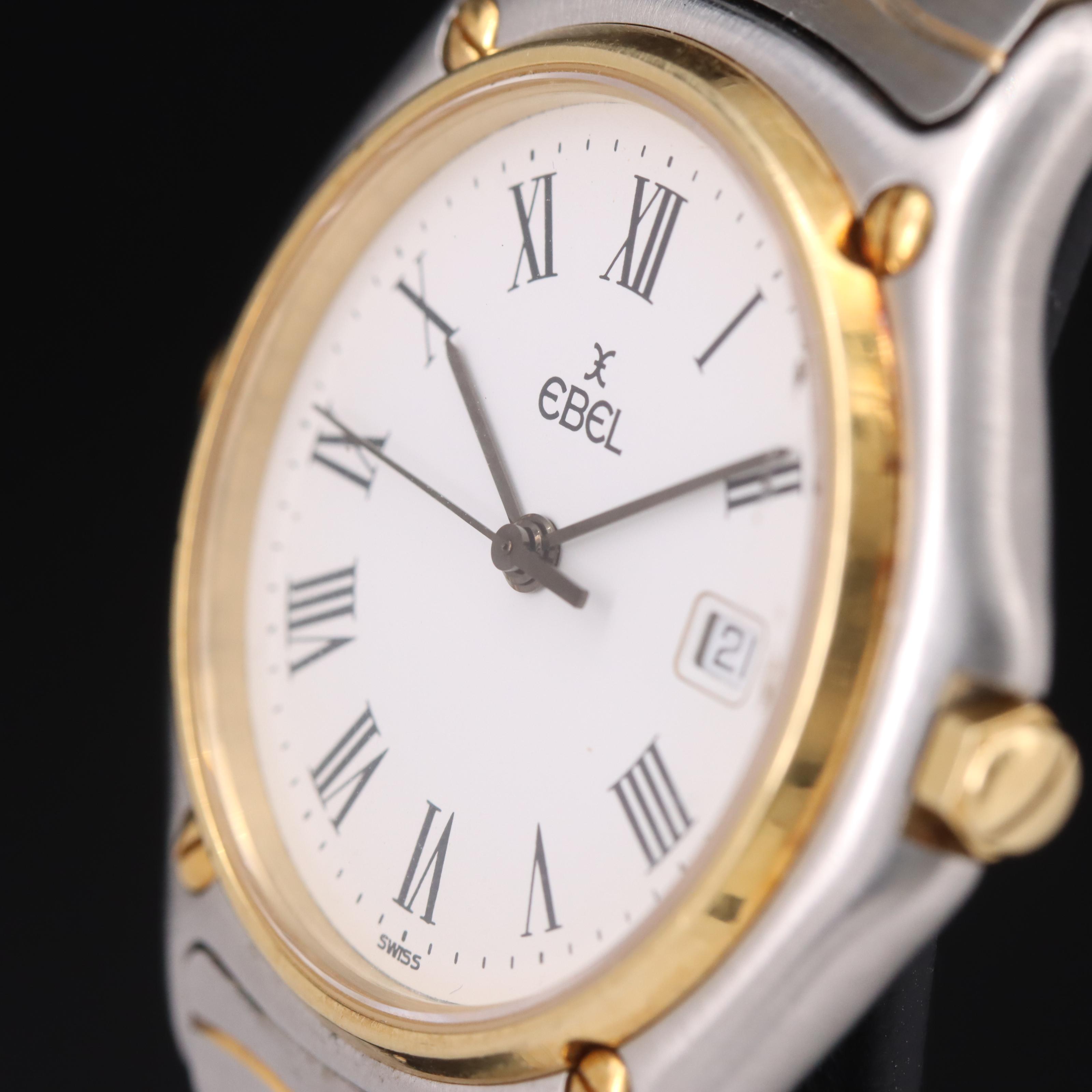 Ebel 18K and Stainless Steel Sport Classic Watch