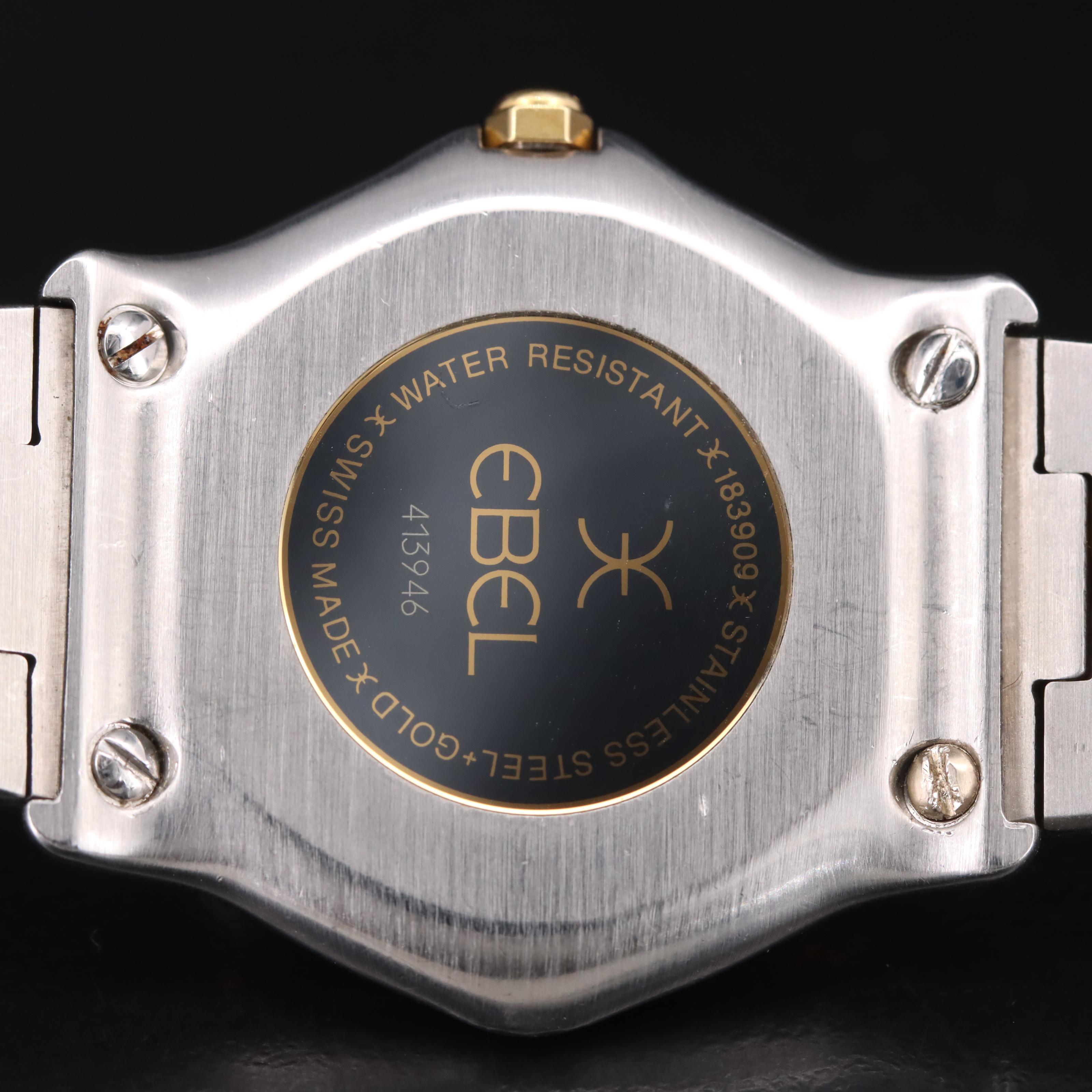 Ebel 18K and Stainless Steel Sport Classic Watch