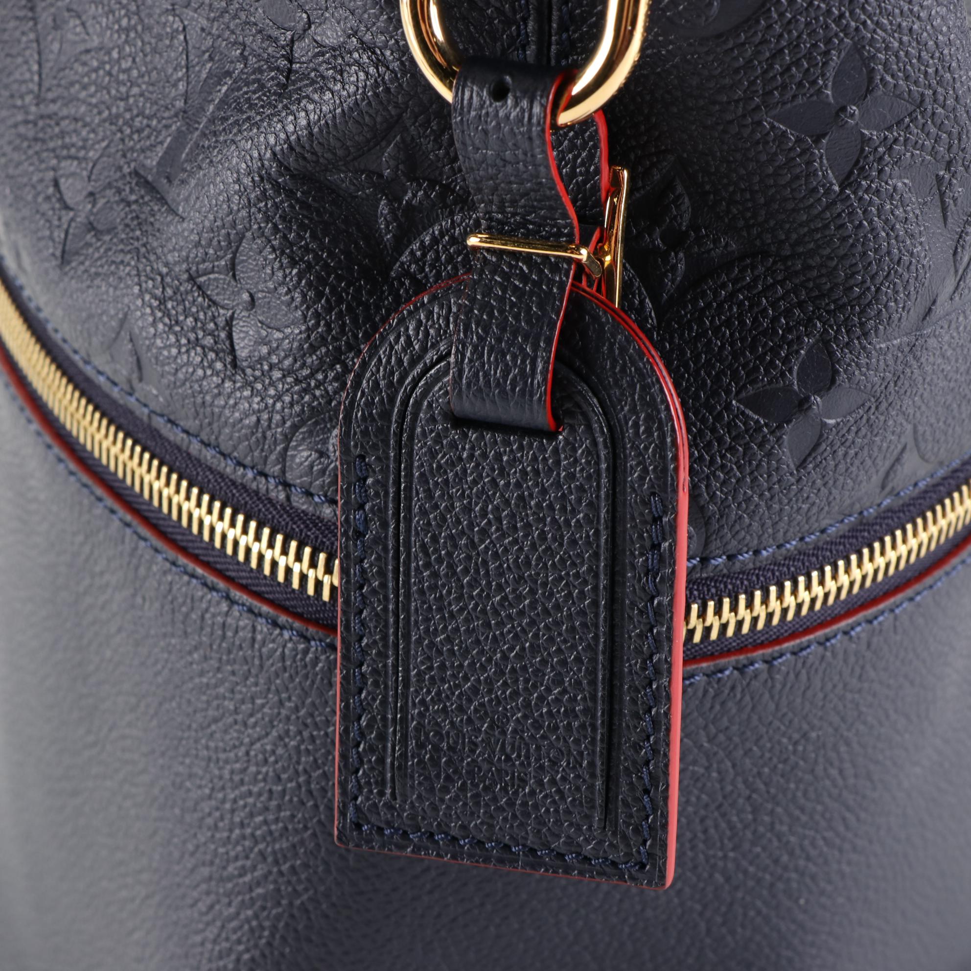 Louis Vuitton Melie in Navy Empreinte Leather