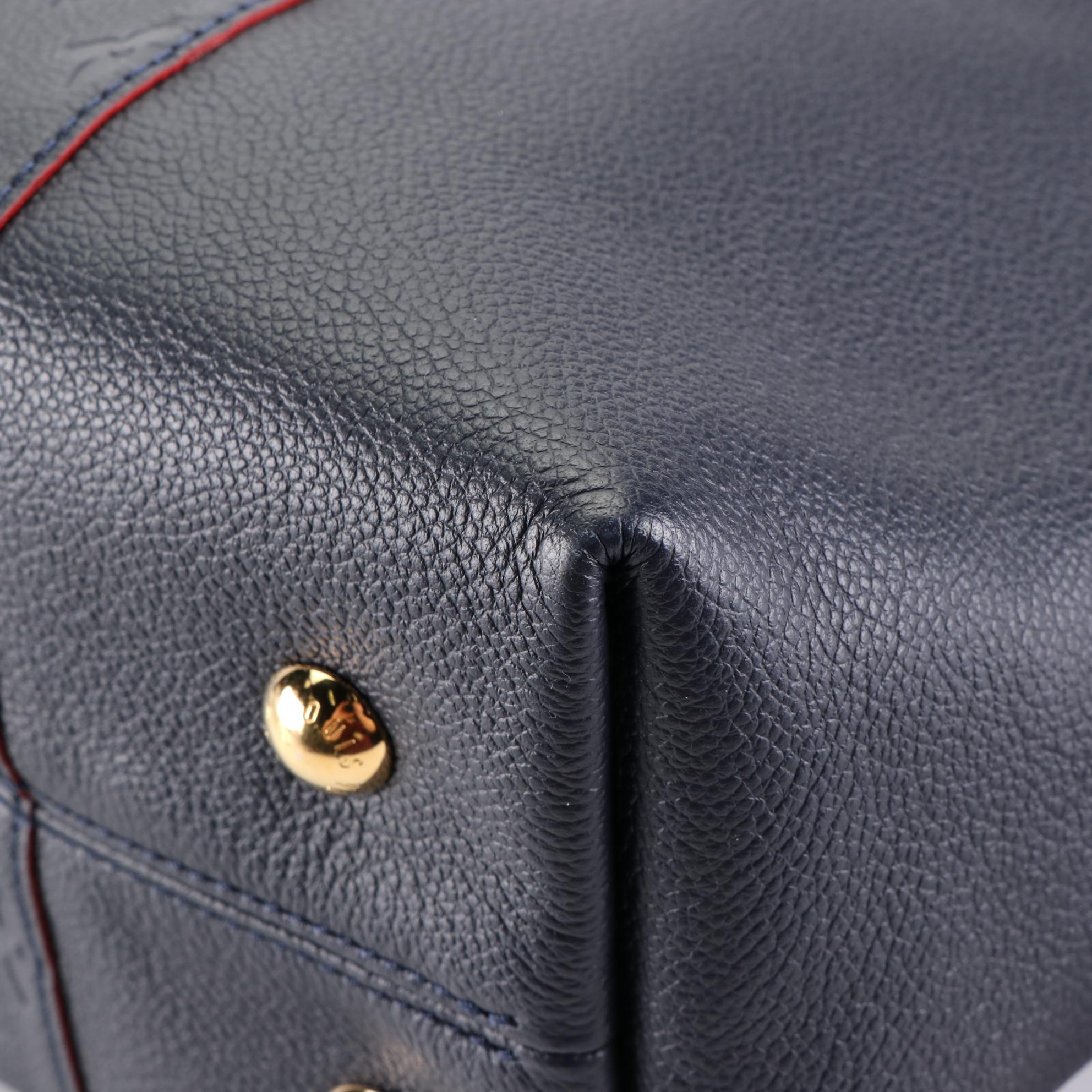 Louis Vuitton Melie in Navy Empreinte Leather