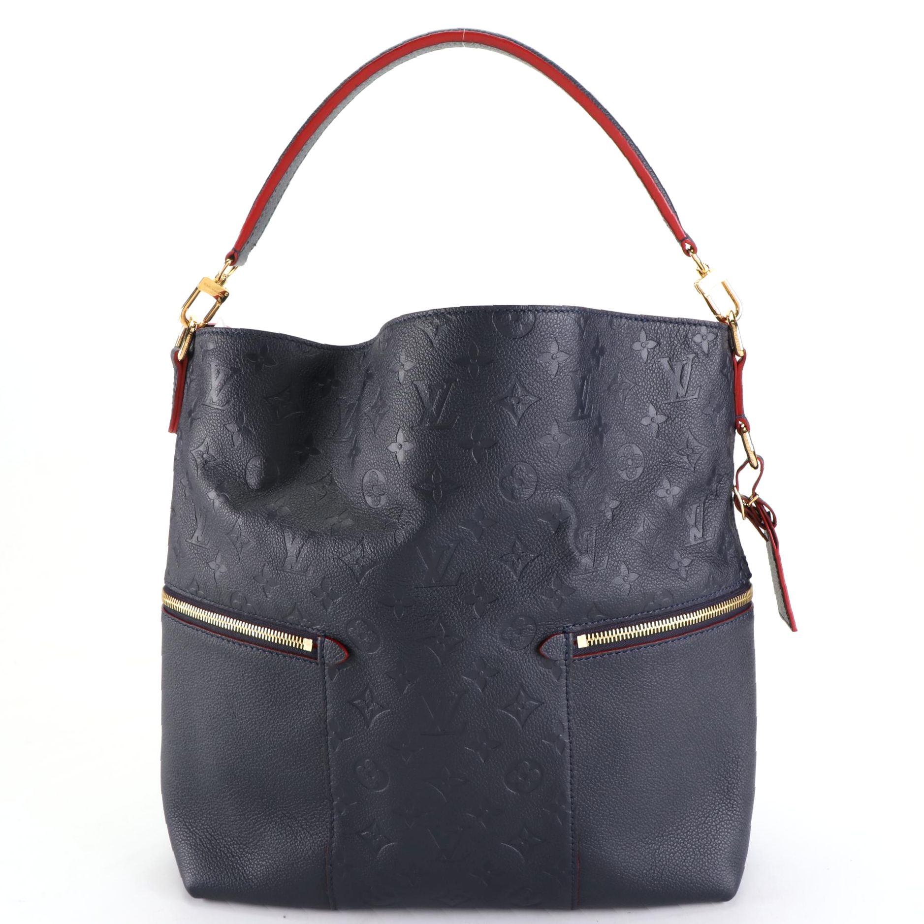 Louis Vuitton Melie in Navy Empreinte Leather