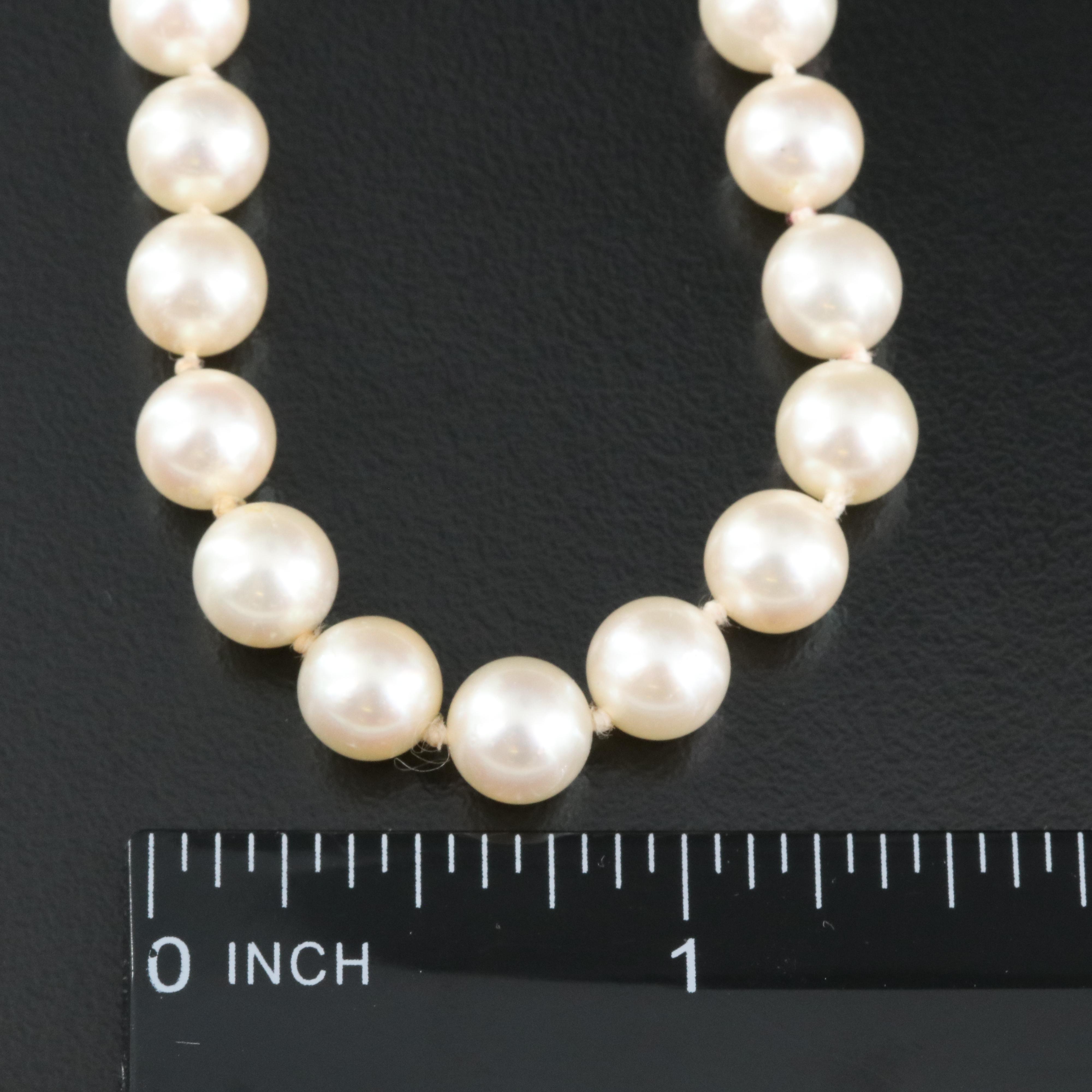 Pearl Necklaces with 14K Clasps