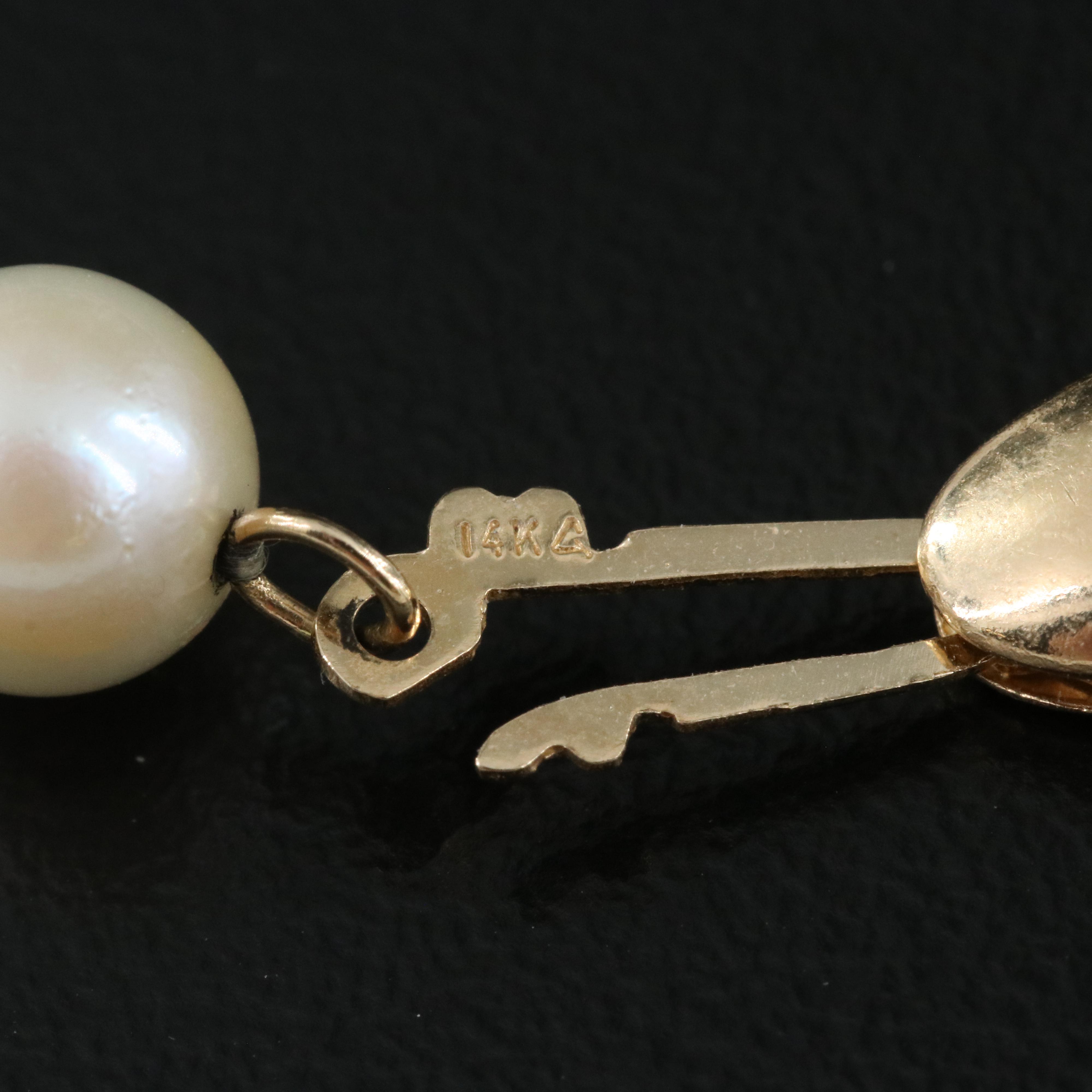 Pearl Necklaces with 14K Clasps