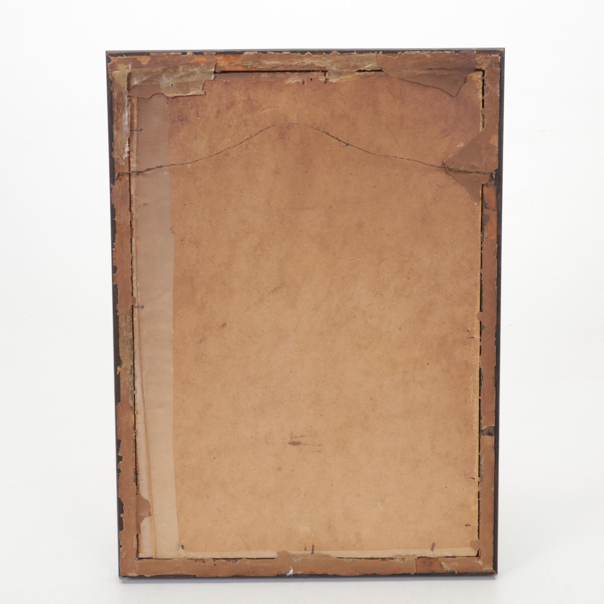 Norman Henderson Portrait Graphite Drawing of Young Child, 1862