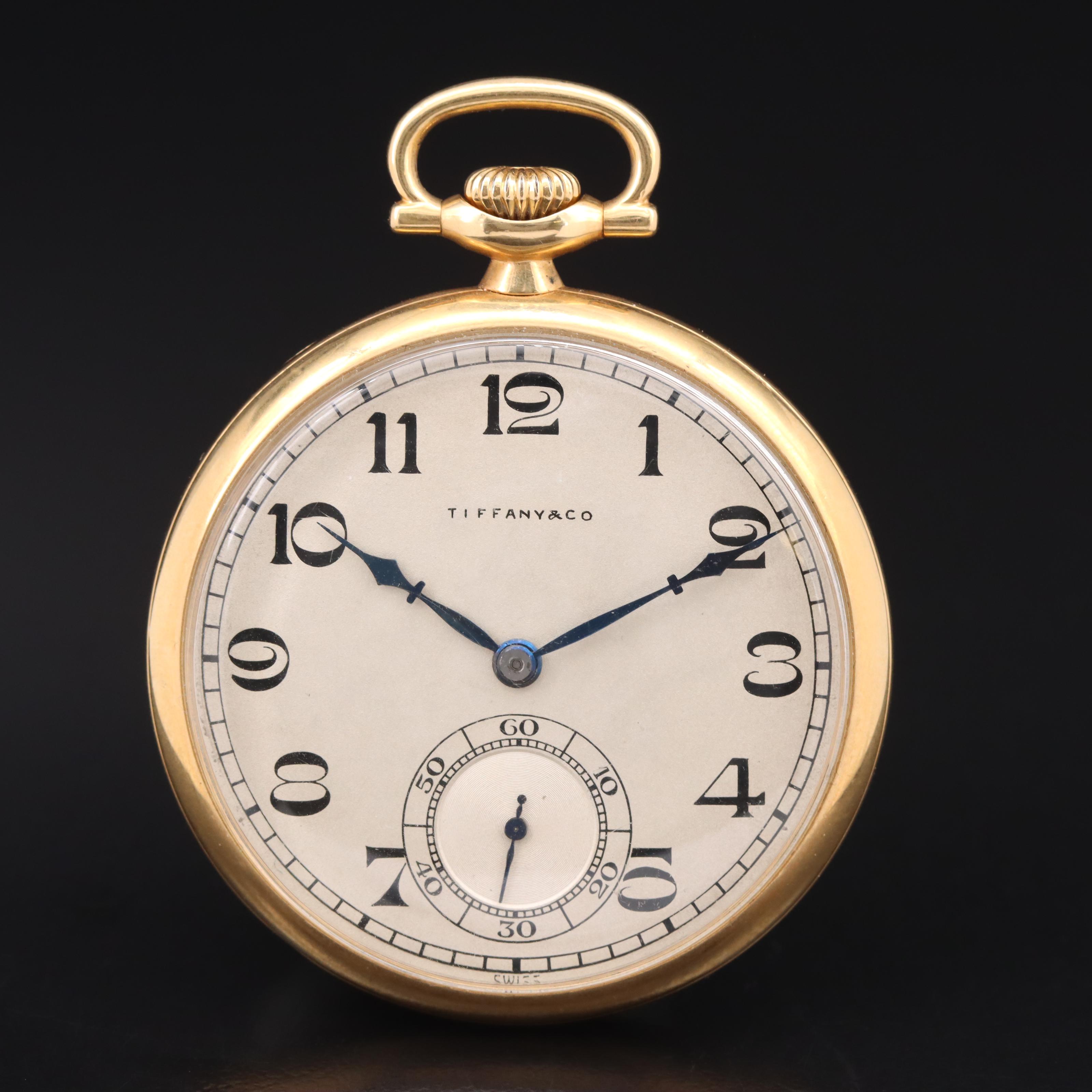 Vintage Tiffany & Co. 18K Pocket Watch by Longines