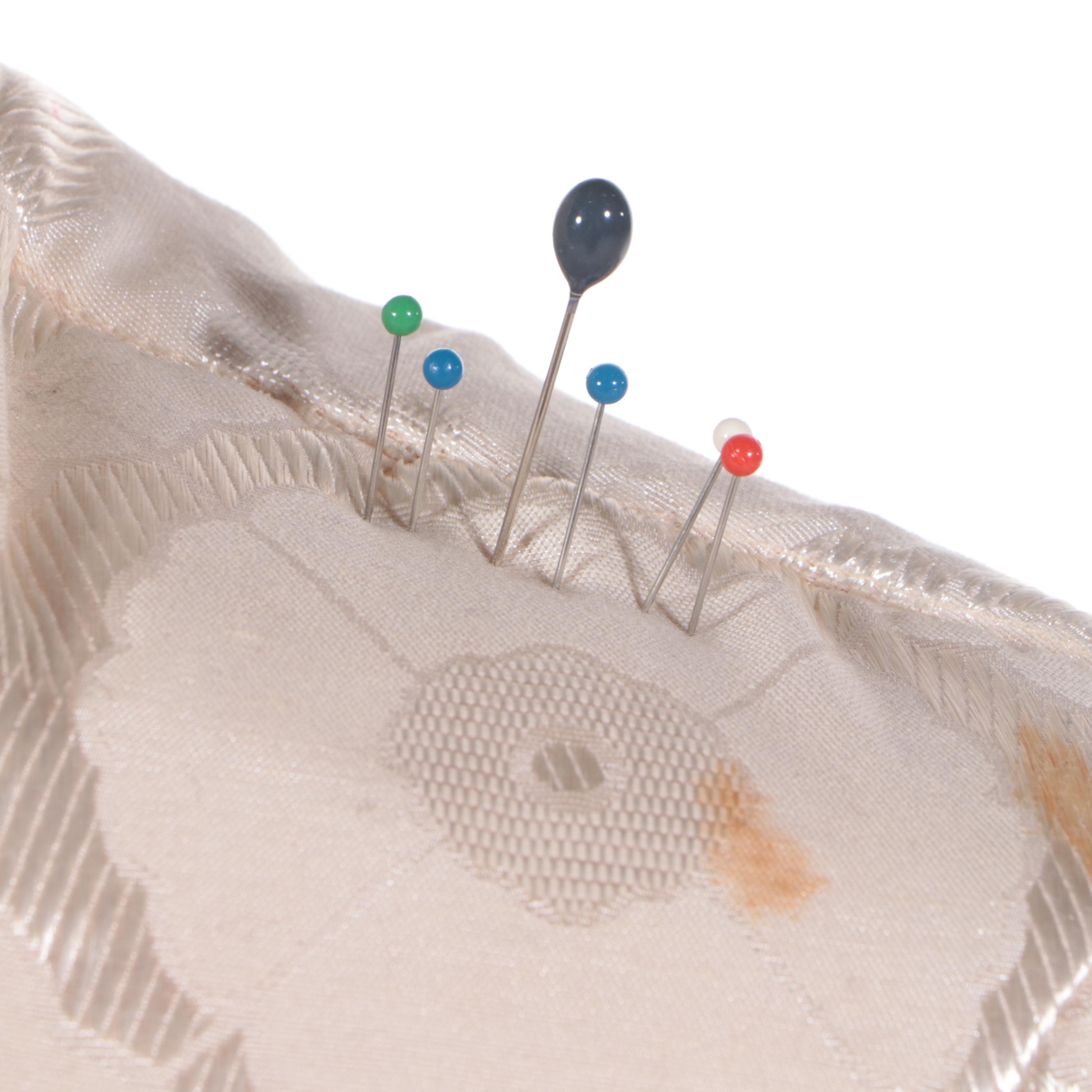 The Bombay Company Fabric-Lined Styrofoam Dress Form on Hardwood Stand