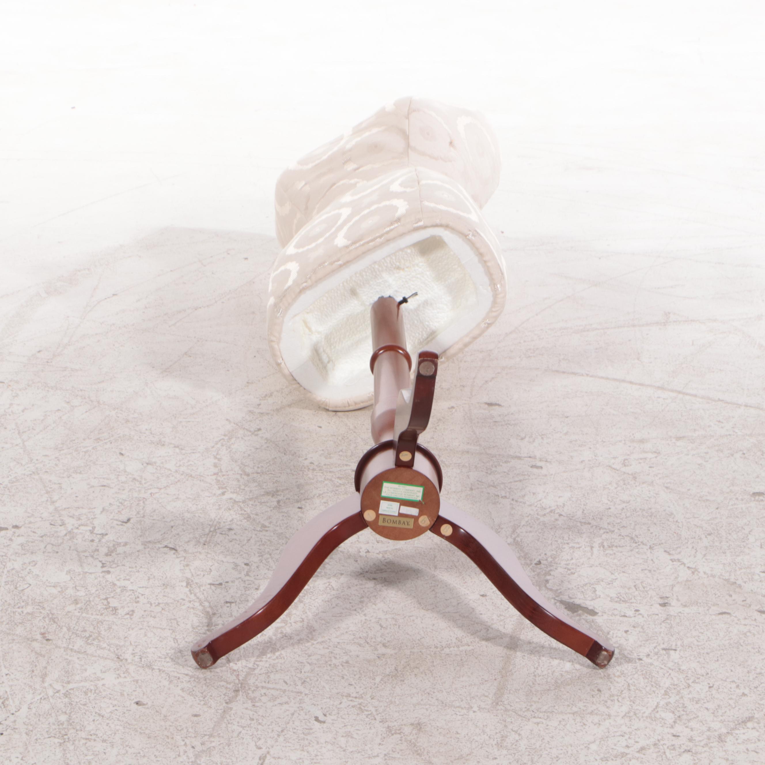 The Bombay Company Fabric-Lined Styrofoam Dress Form on Hardwood Stand
