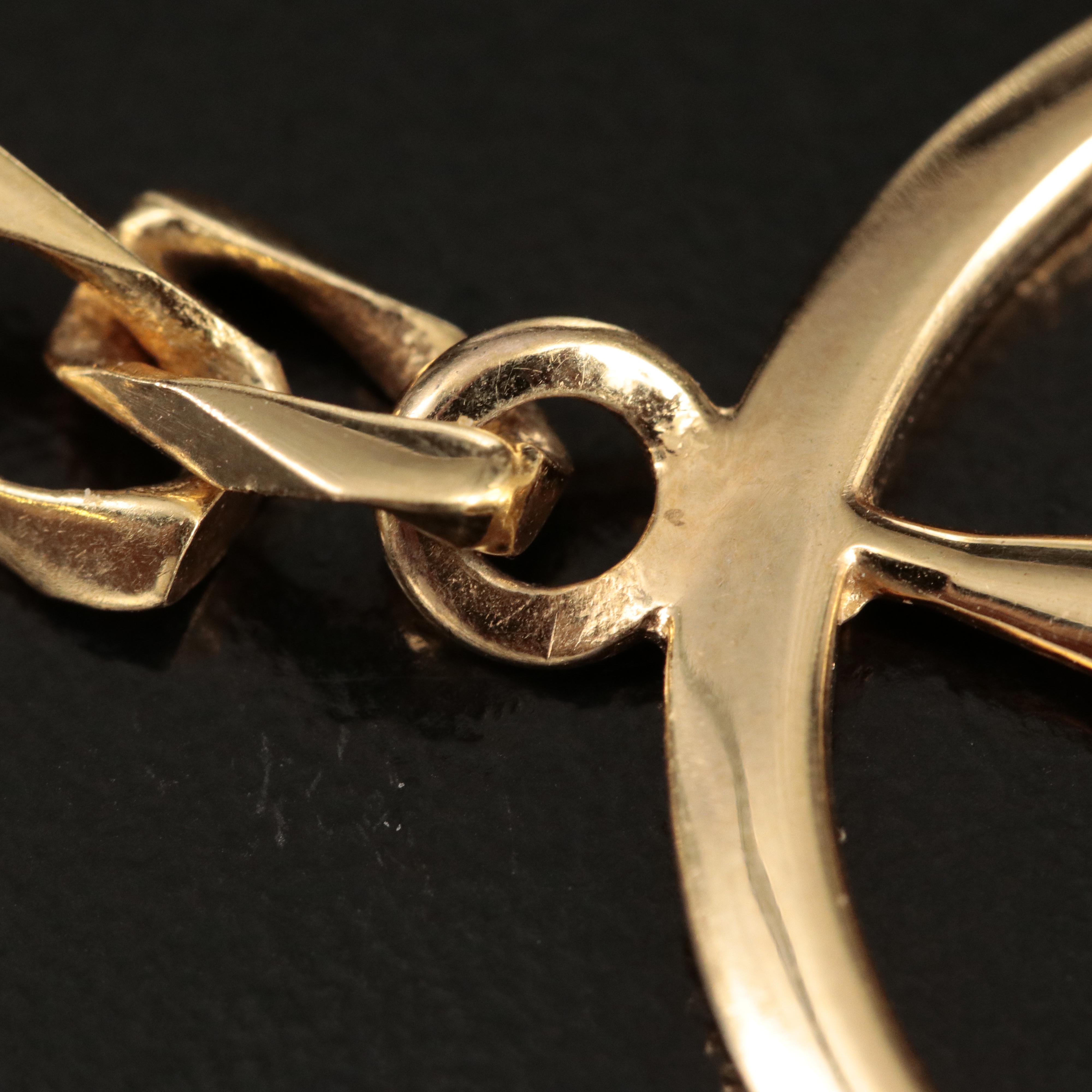 14K Yellow Gold Mercedes Benz Key Holder