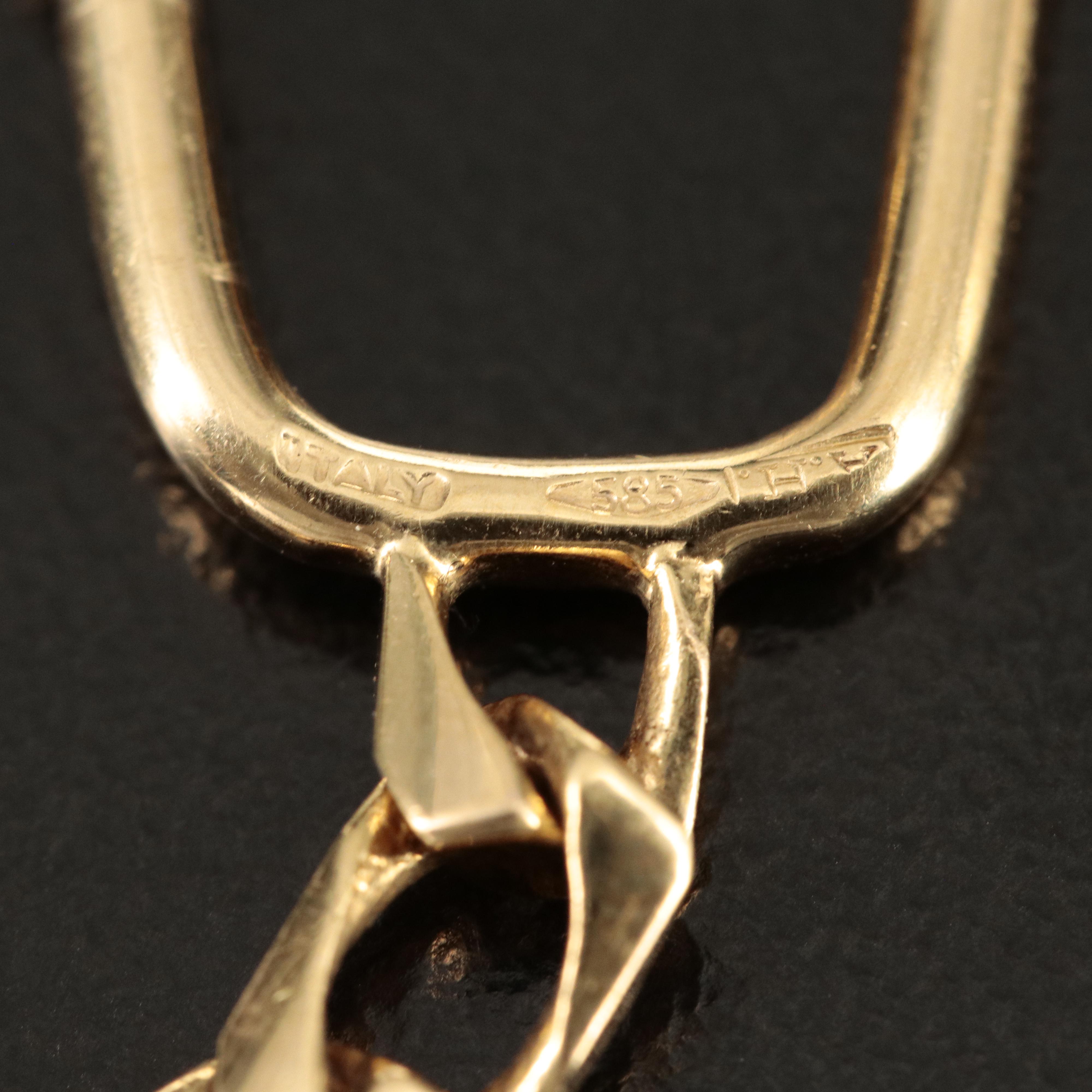 14K Yellow Gold Mercedes Benz Key Holder