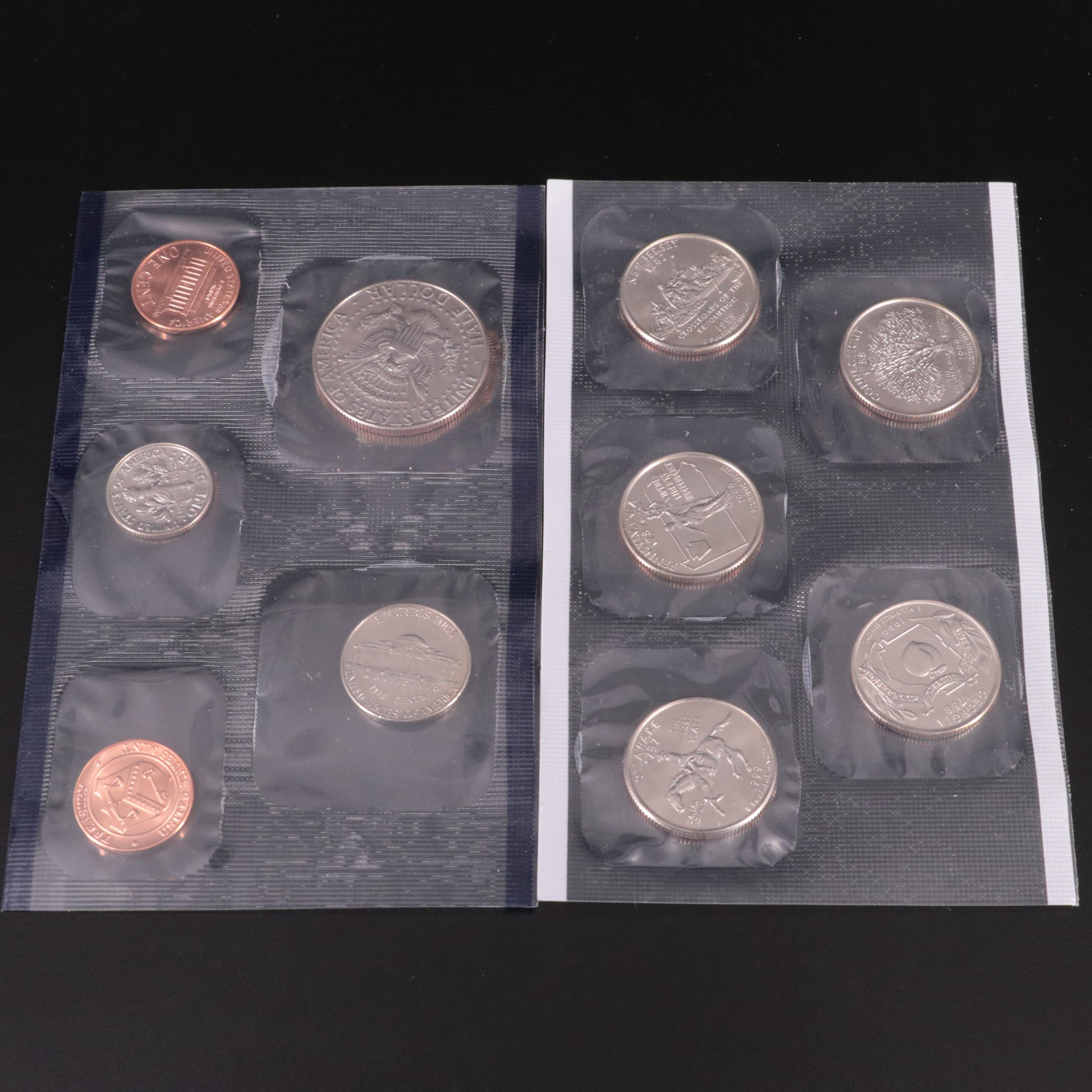 Ten Different U.S. Mint Uncirculated Proof Coin Sets