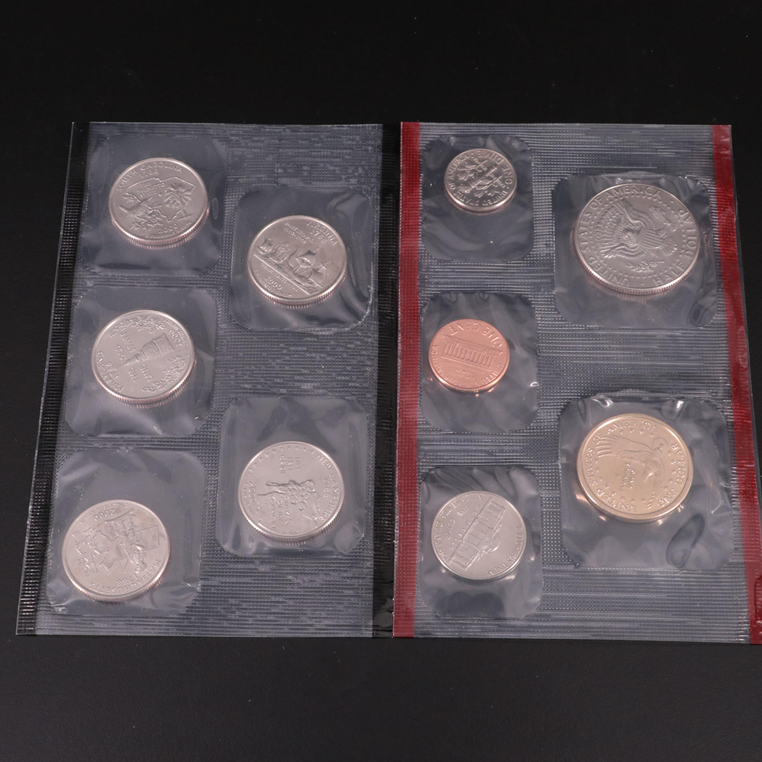 Ten Different U.S. Mint Uncirculated Proof Coin Sets