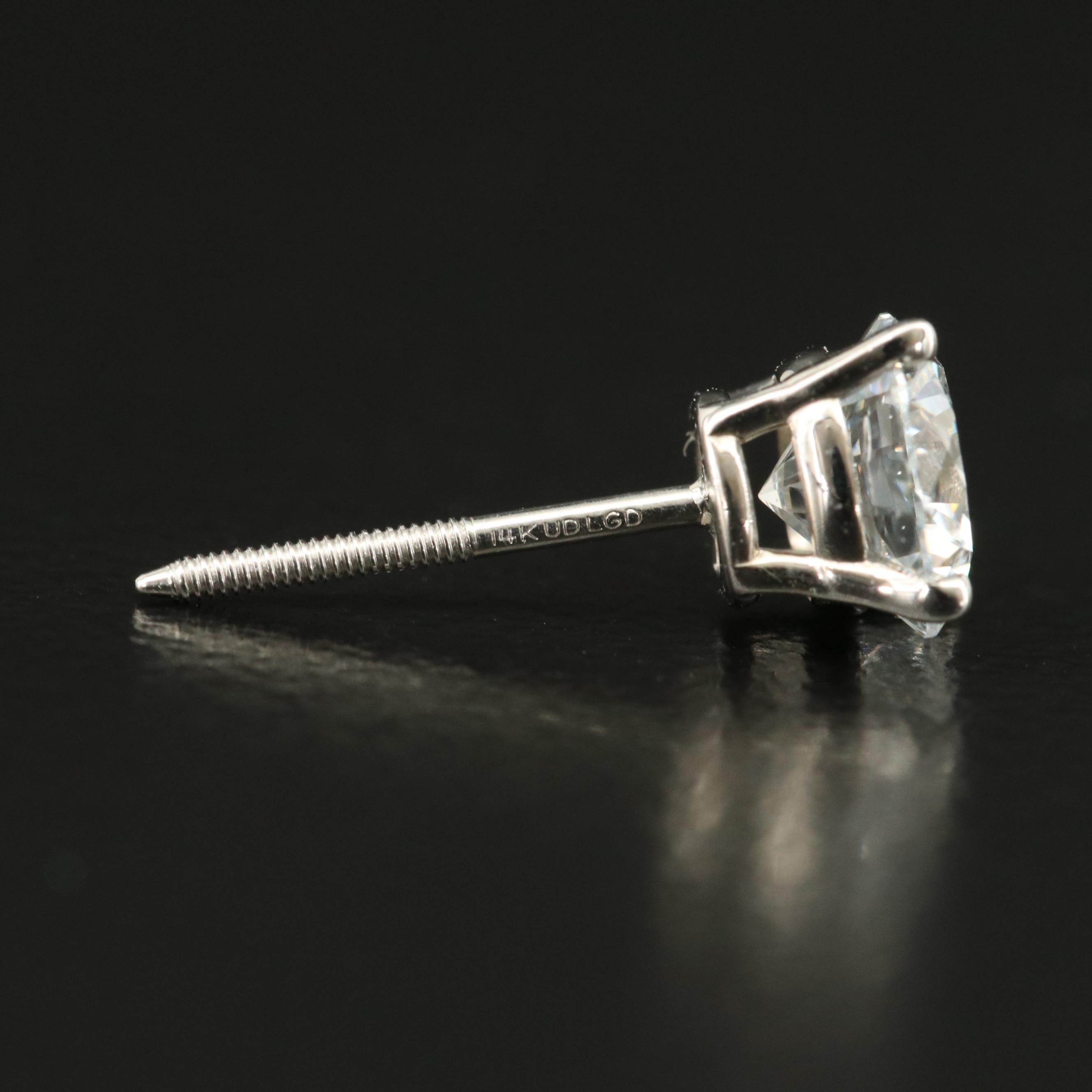 14K 1.06 CTW Lab Grown Diamond Stud Earrings