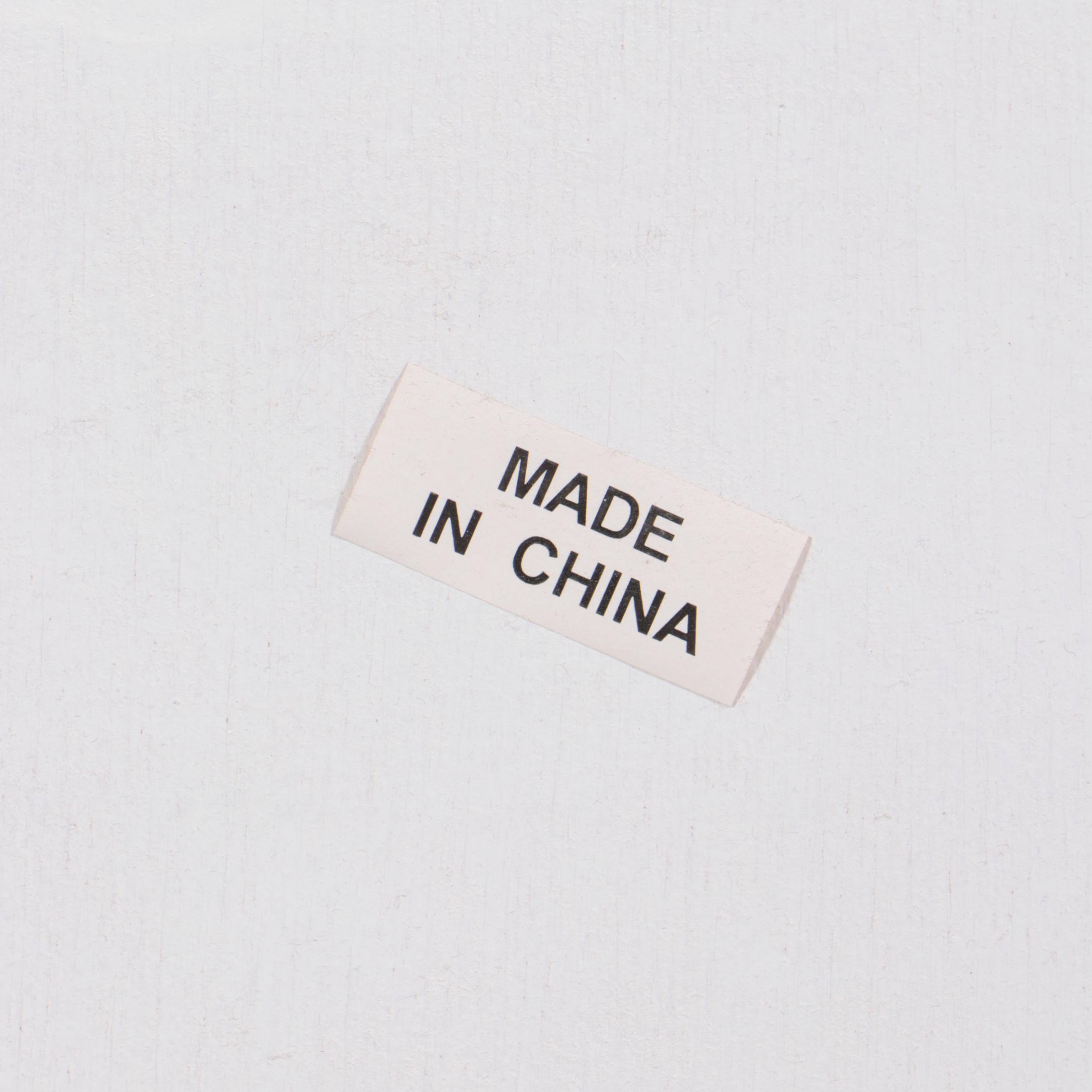 White-Painted Wicker Single-Pedestal Desk, Late 20th Century