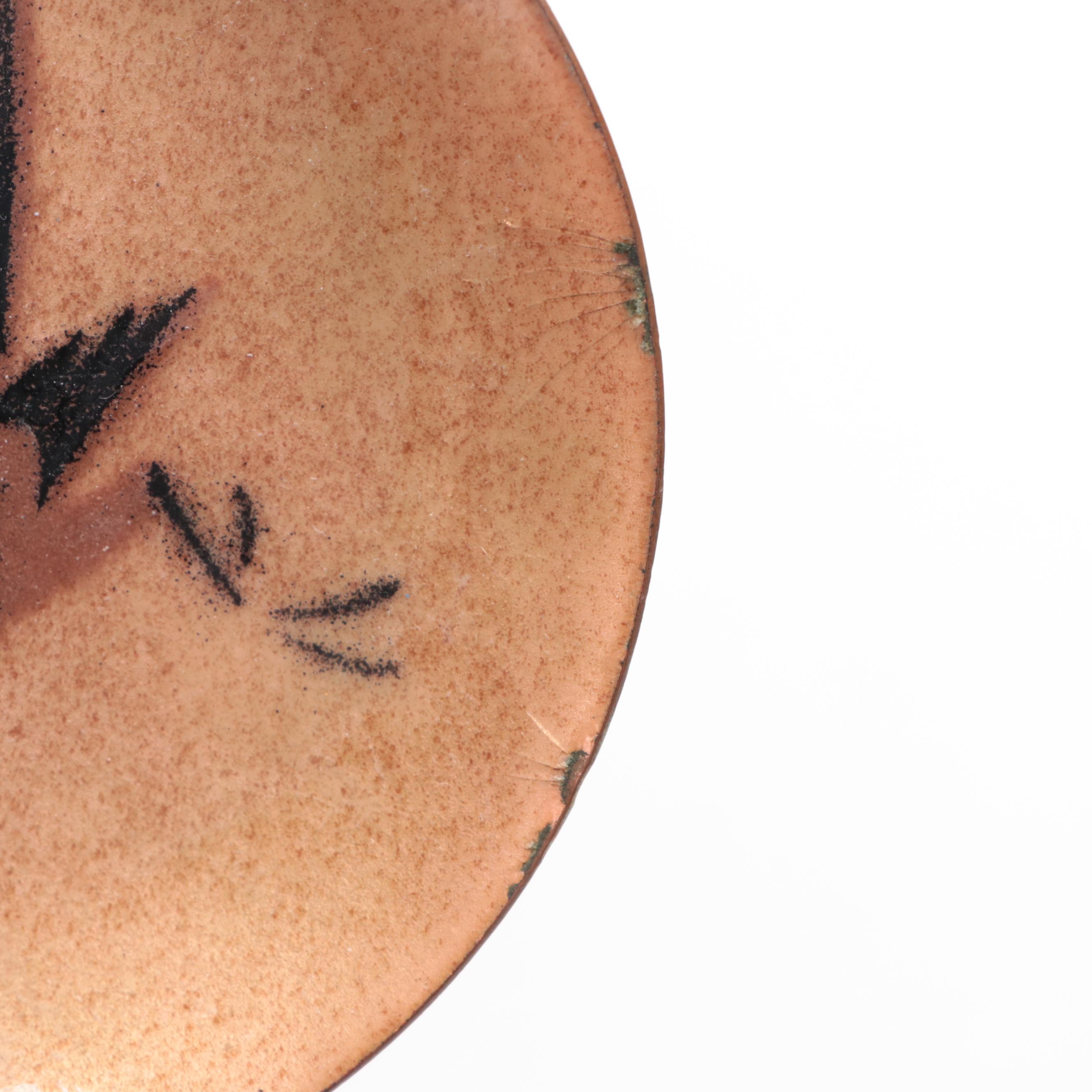 Annemarie Davidson with Other Enamel Dishes and Decor, Mid to Late 20th Century