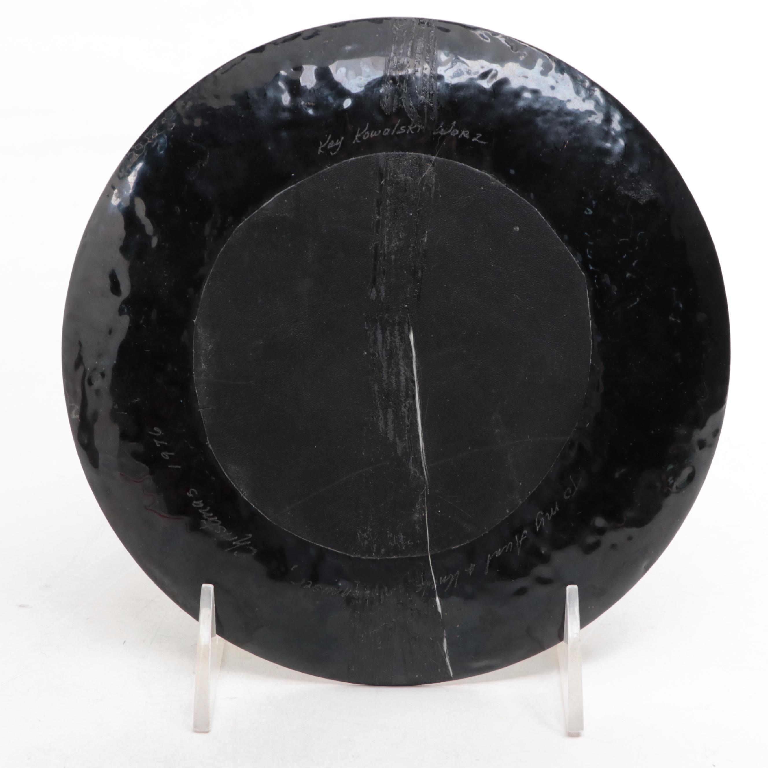 Annemarie Davidson with Other Enamel Dishes and Decor, Mid to Late 20th Century