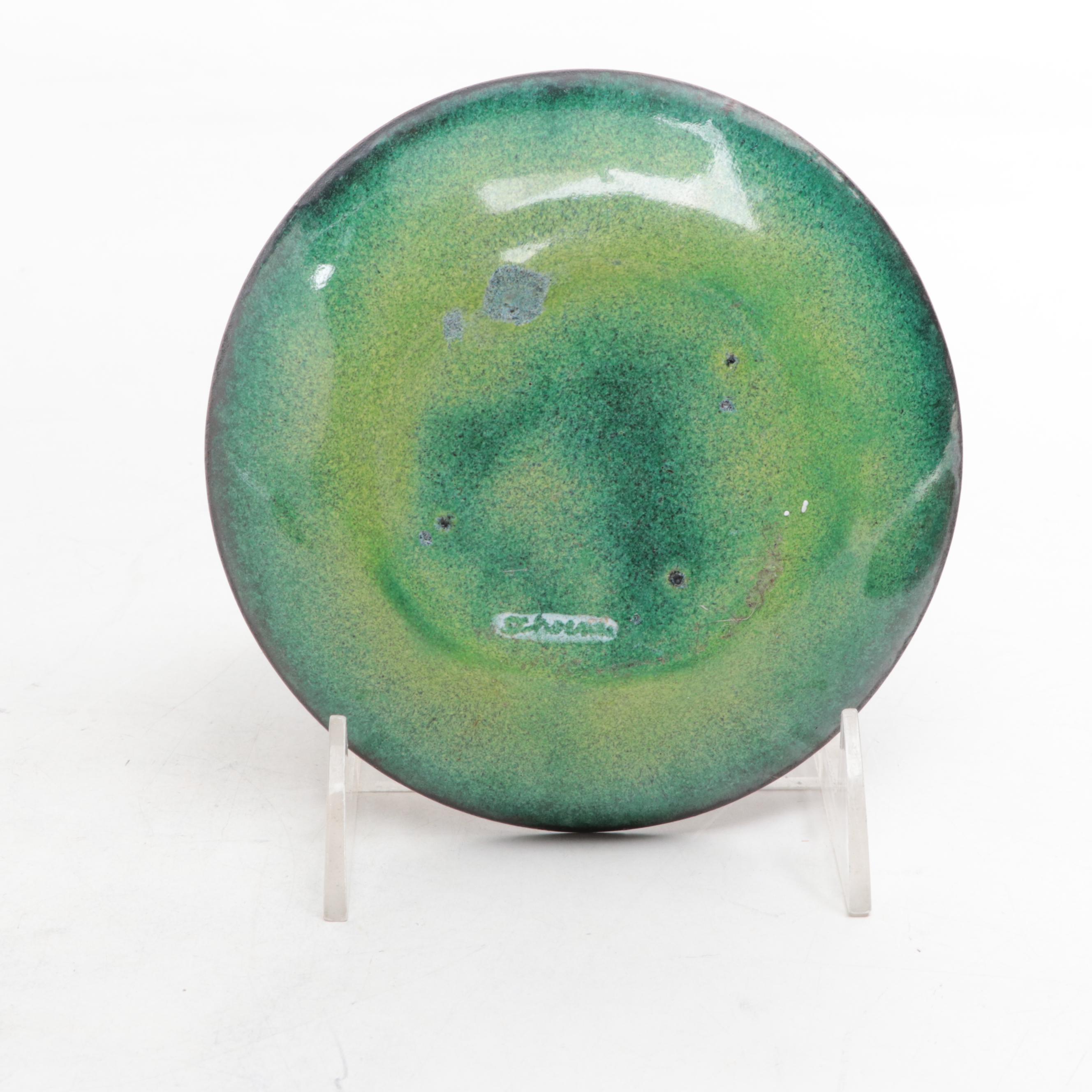 Annemarie Davidson with Other Enamel Dishes and Decor, Mid to Late 20th Century