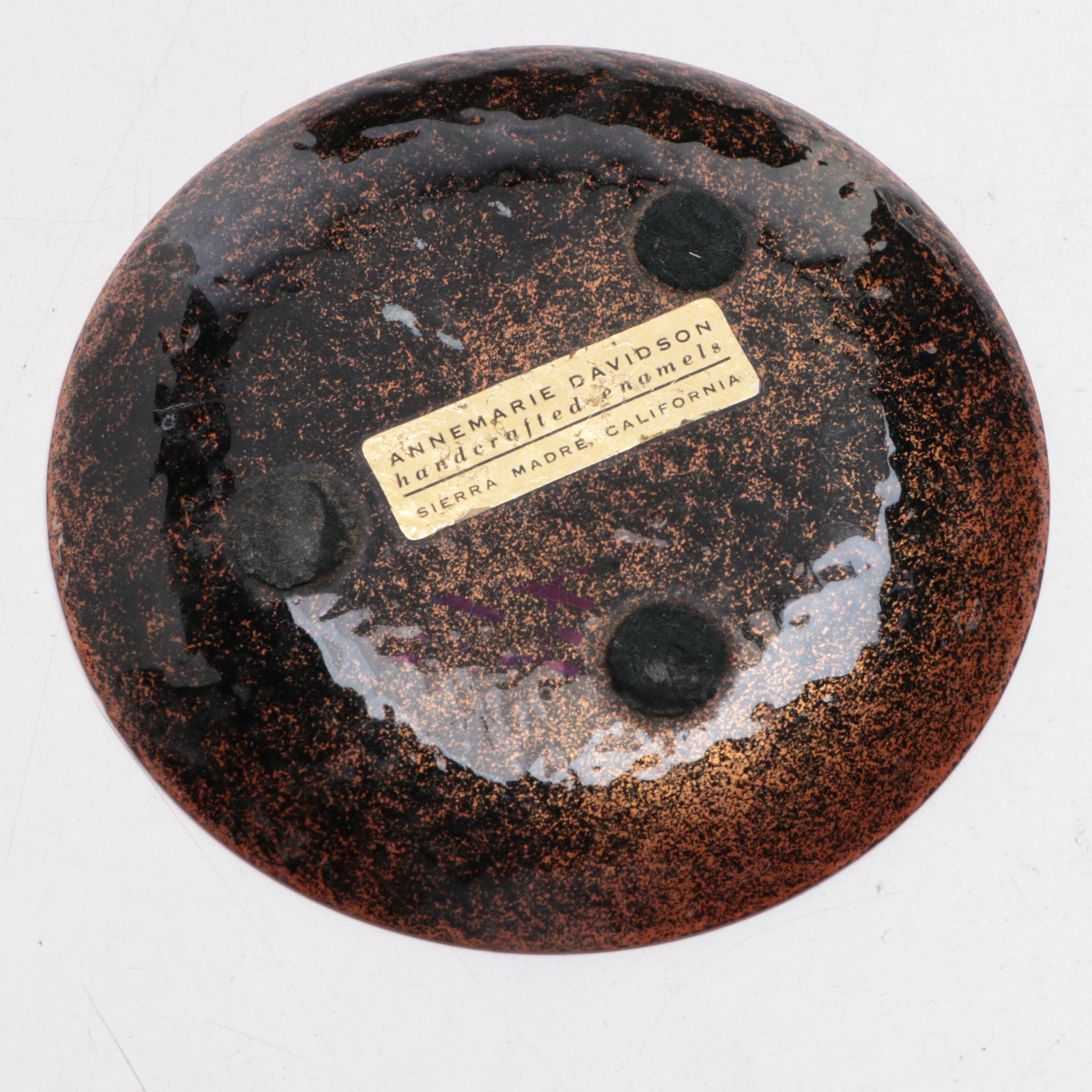 Annemarie Davidson with Other Enamel Dishes and Decor, Mid to Late 20th Century