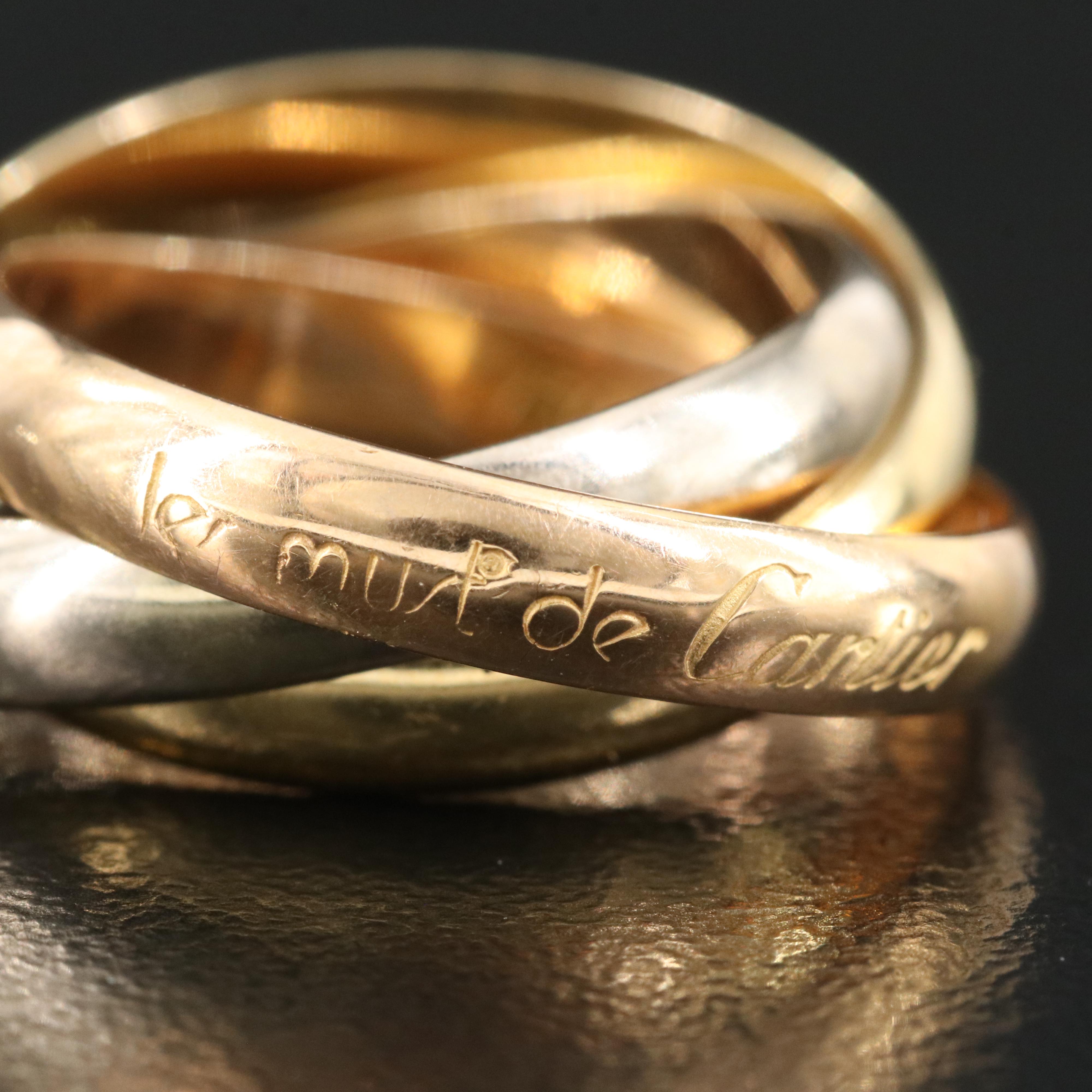 Cartier 18K Tri-Color Classic Les Must® de Cartier Trinity Ring