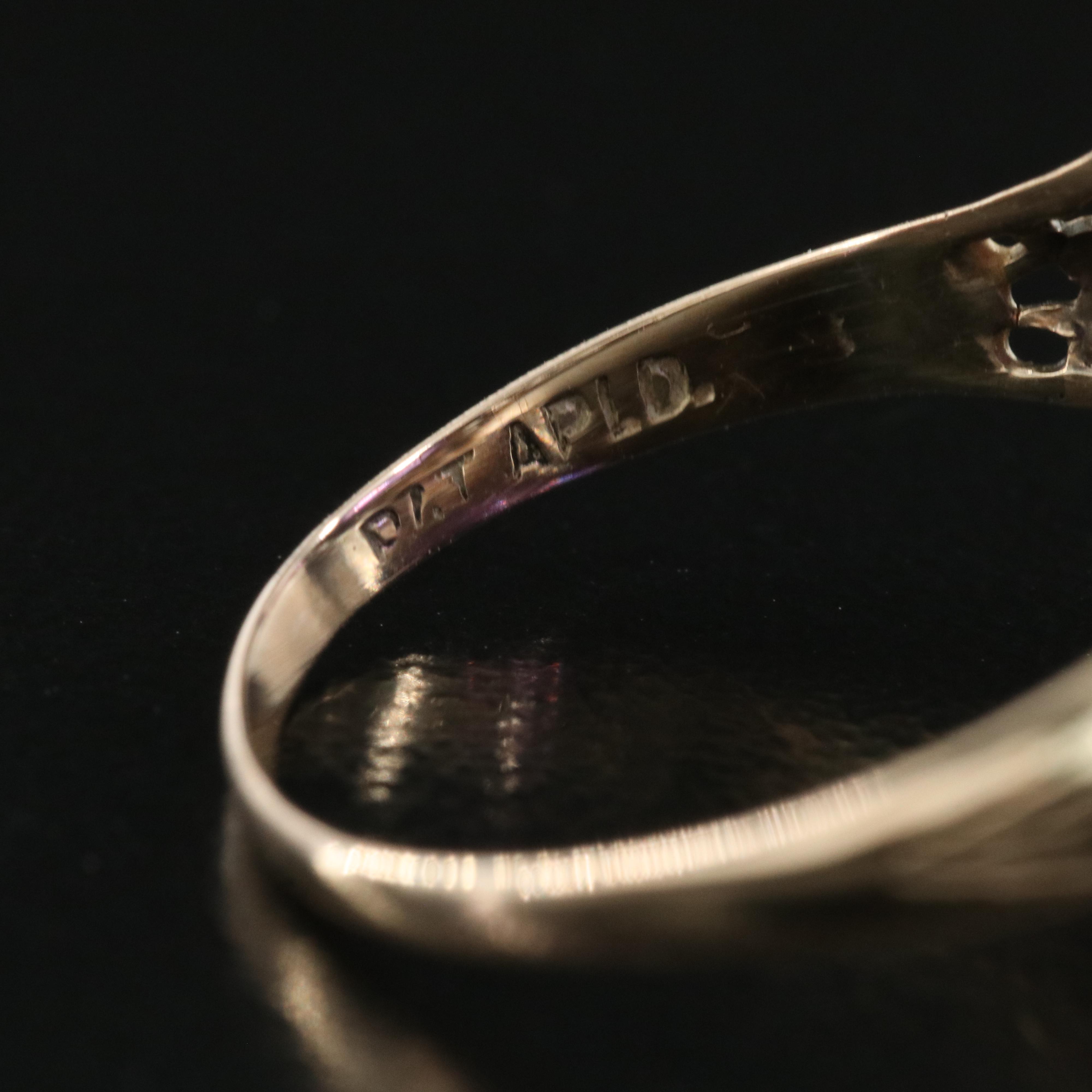 Vintage 10K Sapphire Ring