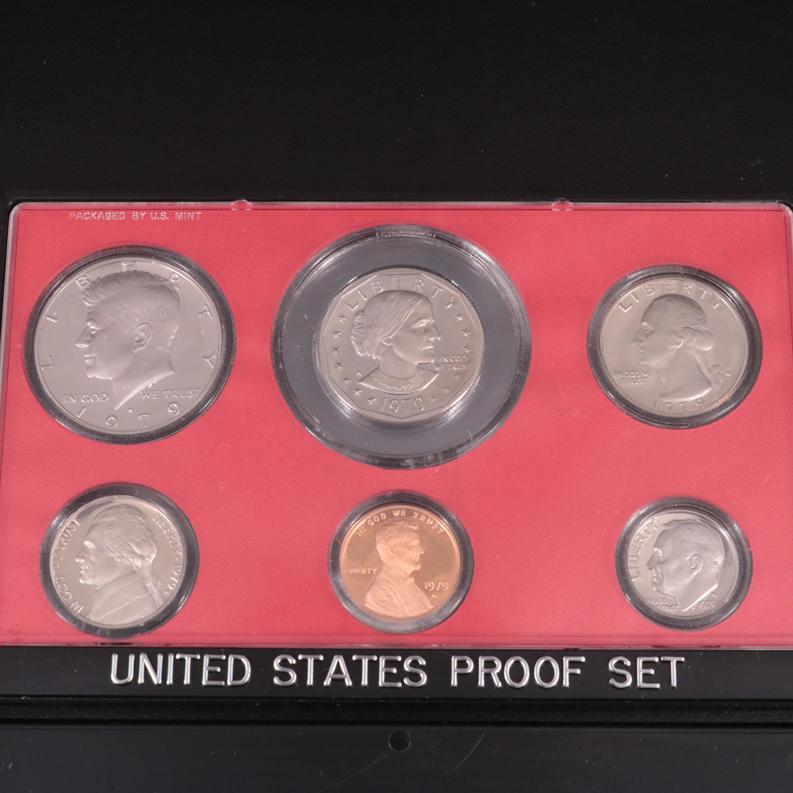 Sixteen U.S. Mint Proof Sets, 1970s