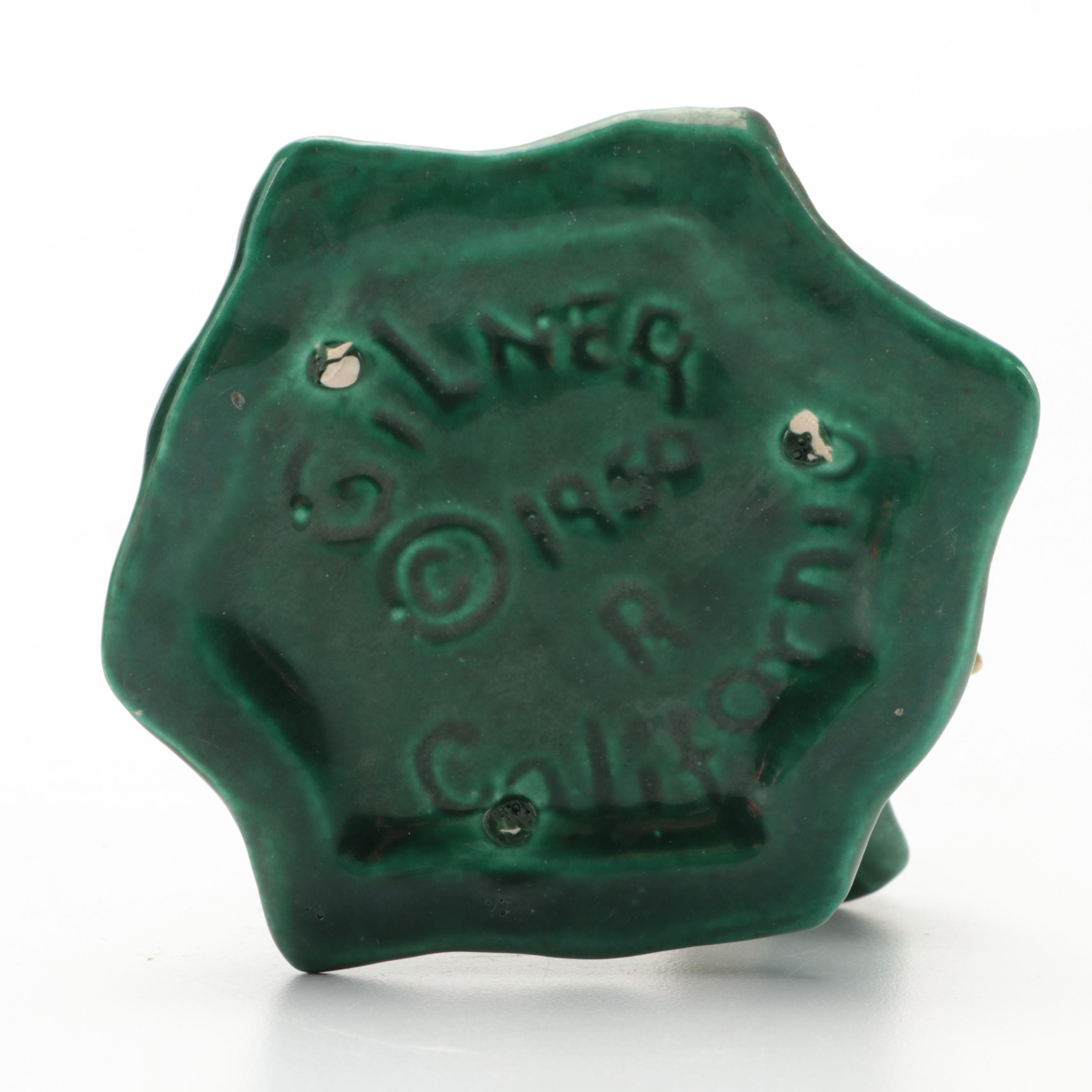 Gilner Californian Art Pottery Pixies with Mushroom Picks Collection