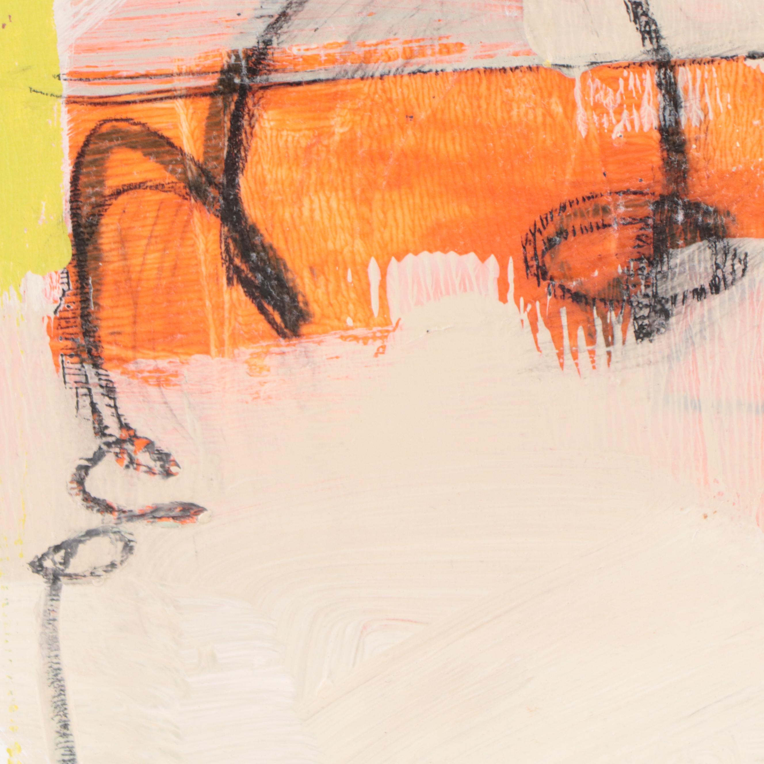 Ursula Brenner Abstract Mixed Media Painting, 21st Century