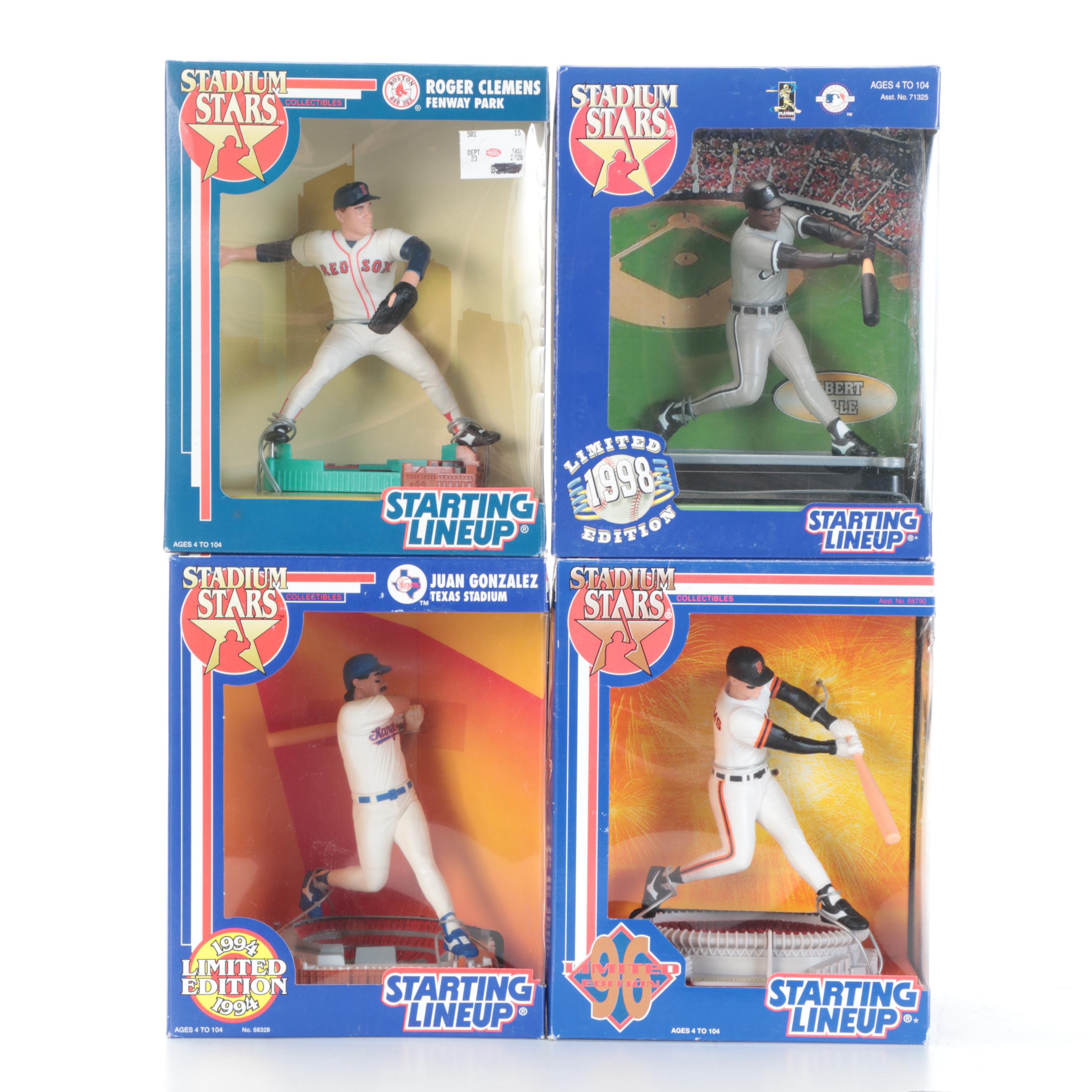 Sealed Starting Lineup Baseball Figures with Hank Aaron, Ty Cobb and More