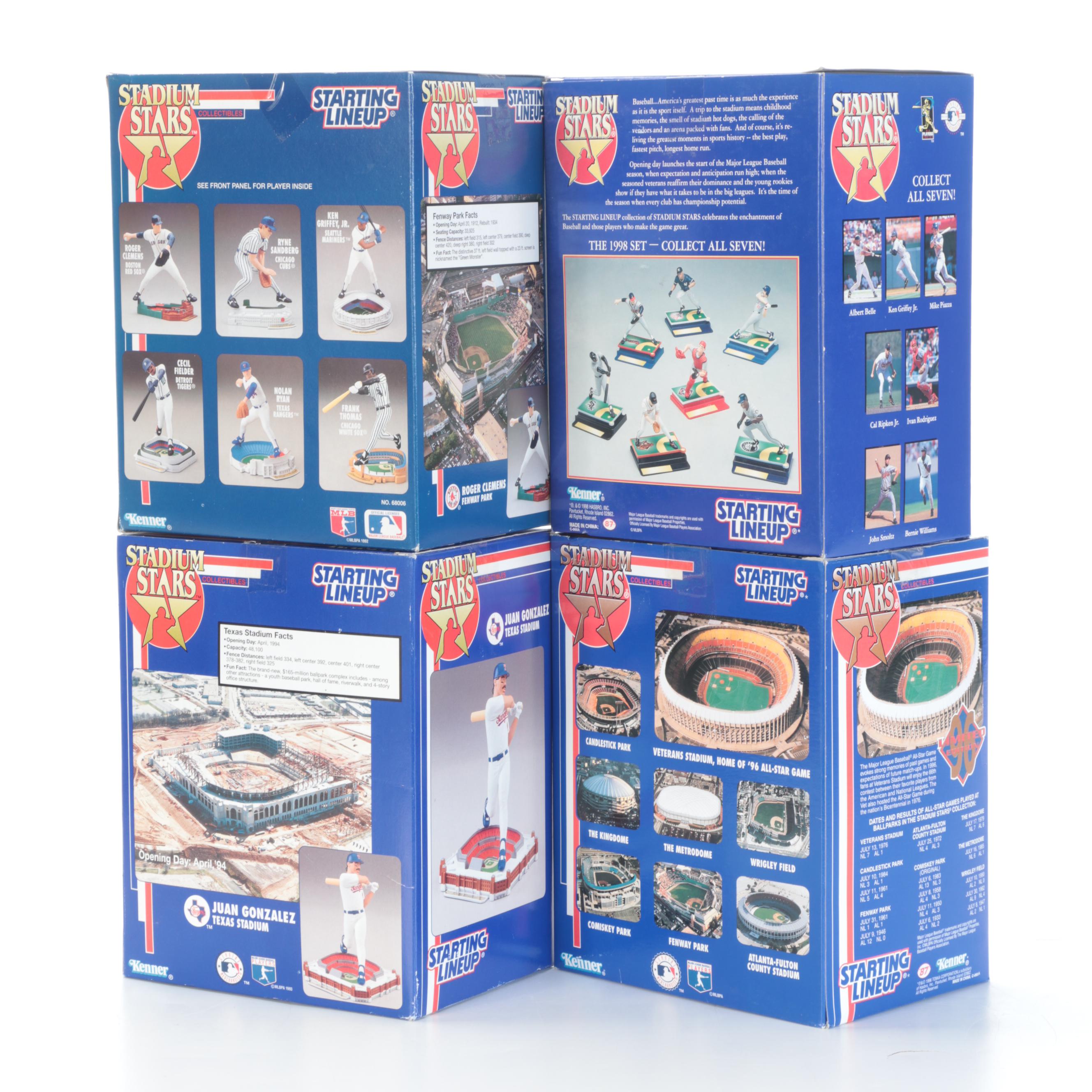 Sealed Starting Lineup Baseball Figures with Hank Aaron, Ty Cobb and More