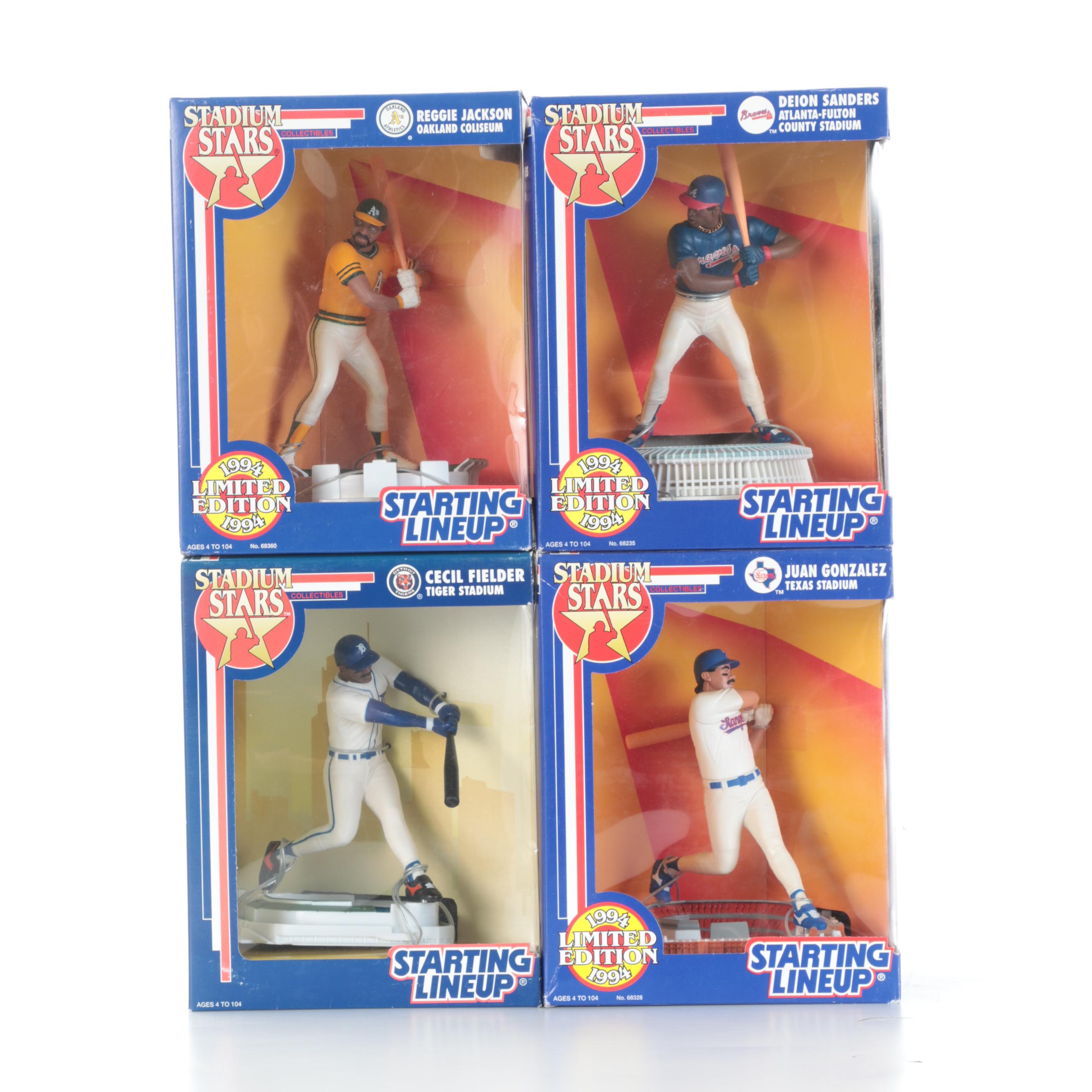 Sealed Starting Lineup Baseball Figures with Hank Aaron, Ty Cobb and More