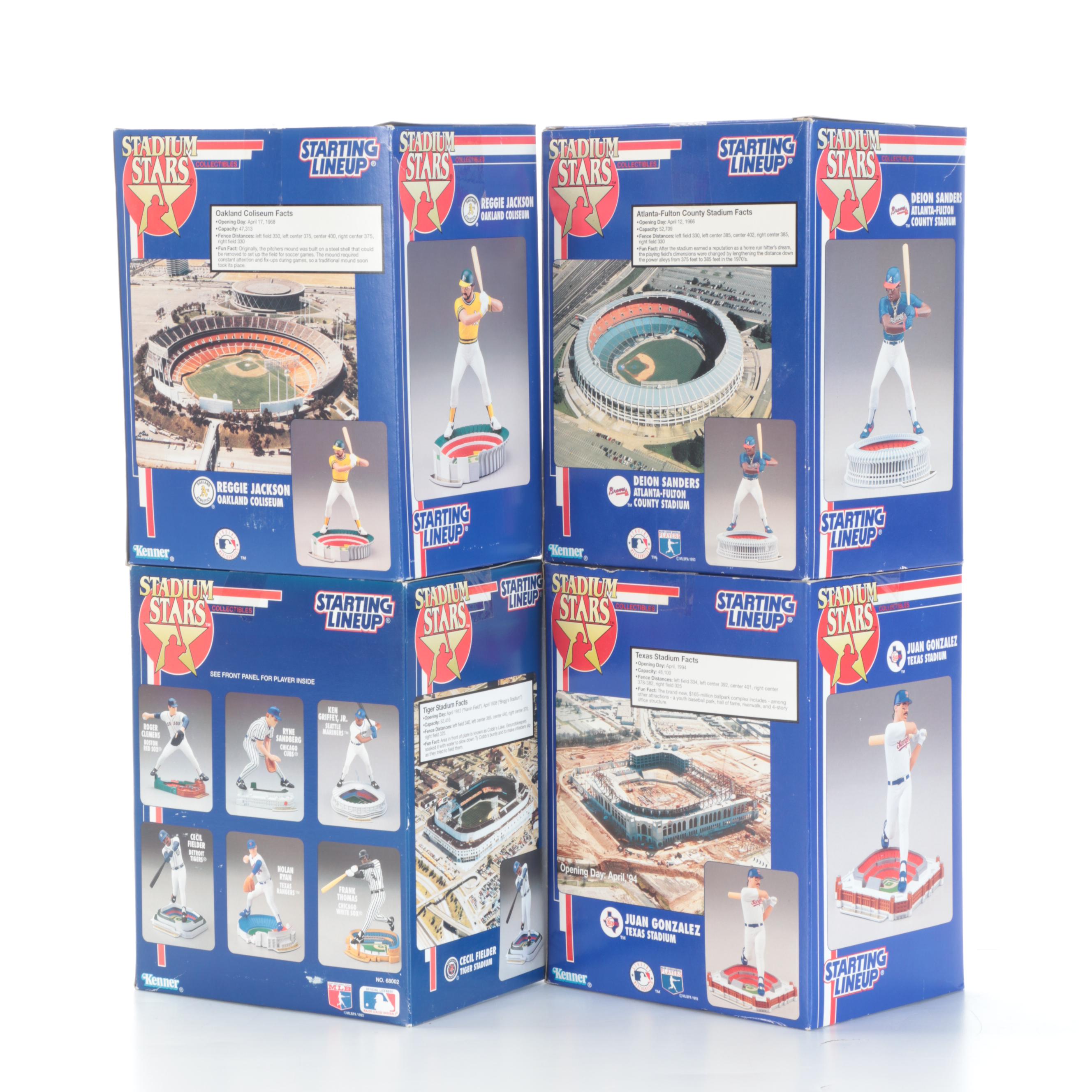 Sealed Starting Lineup Baseball Figures with Hank Aaron, Ty Cobb and More