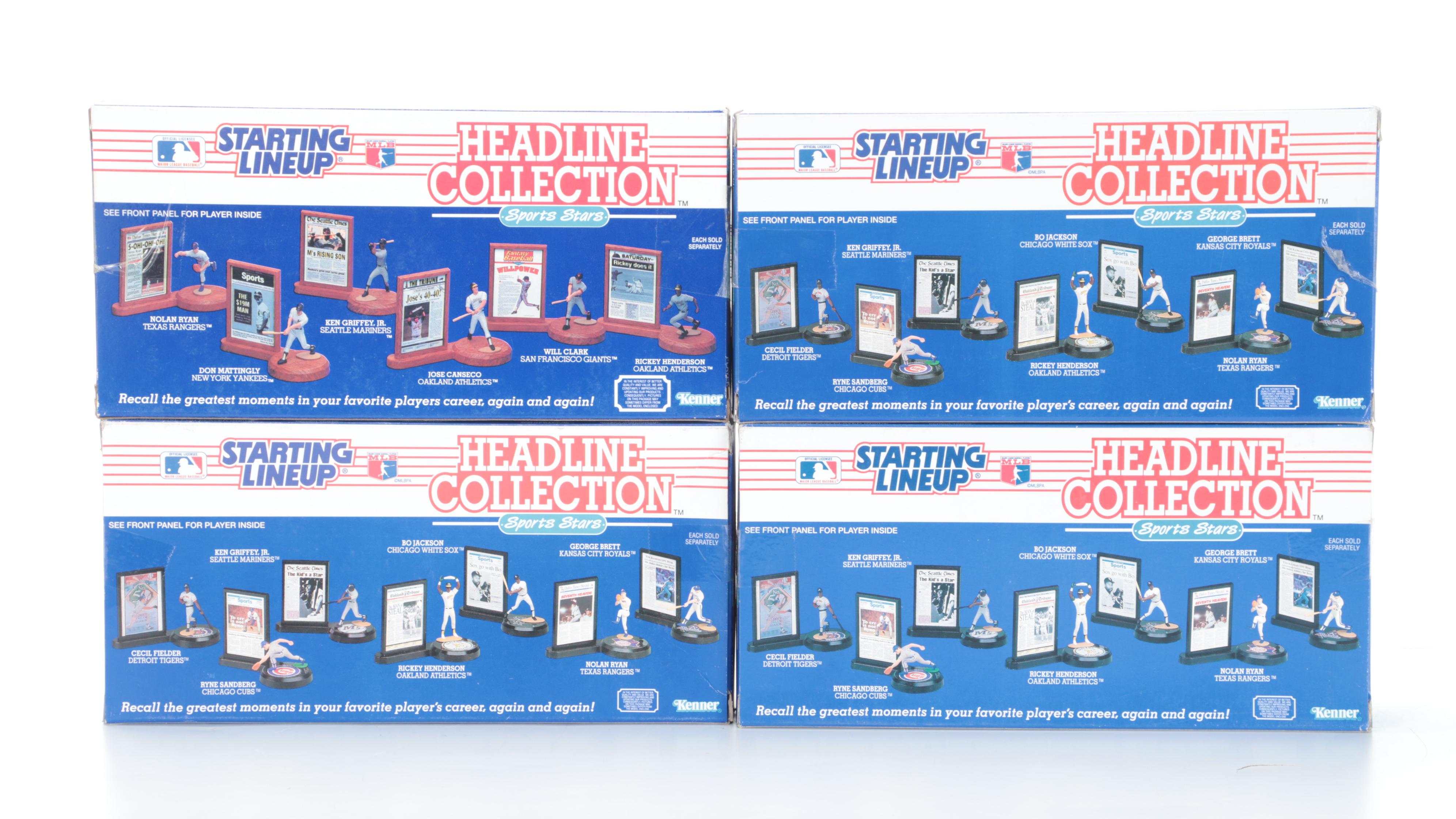 Sealed Starting Lineup Baseball Figures with Hank Aaron, Ty Cobb and More