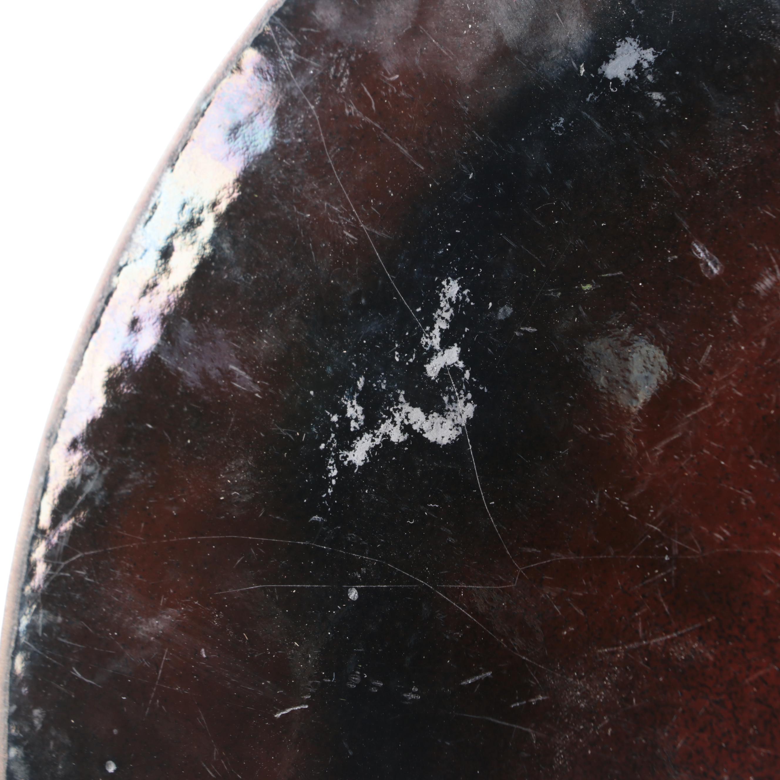 Mid Century Modern Style Enameled Plates, Mid to Late 20th Century