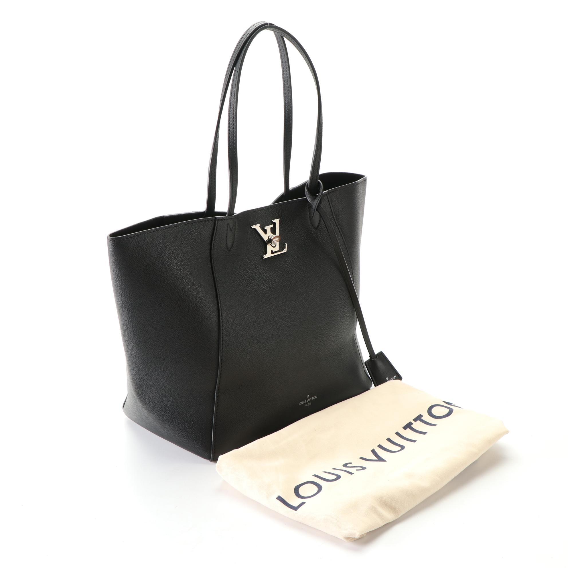 Louis Vuitton Lockme Cabas Tote in Grained Calfskin Leather