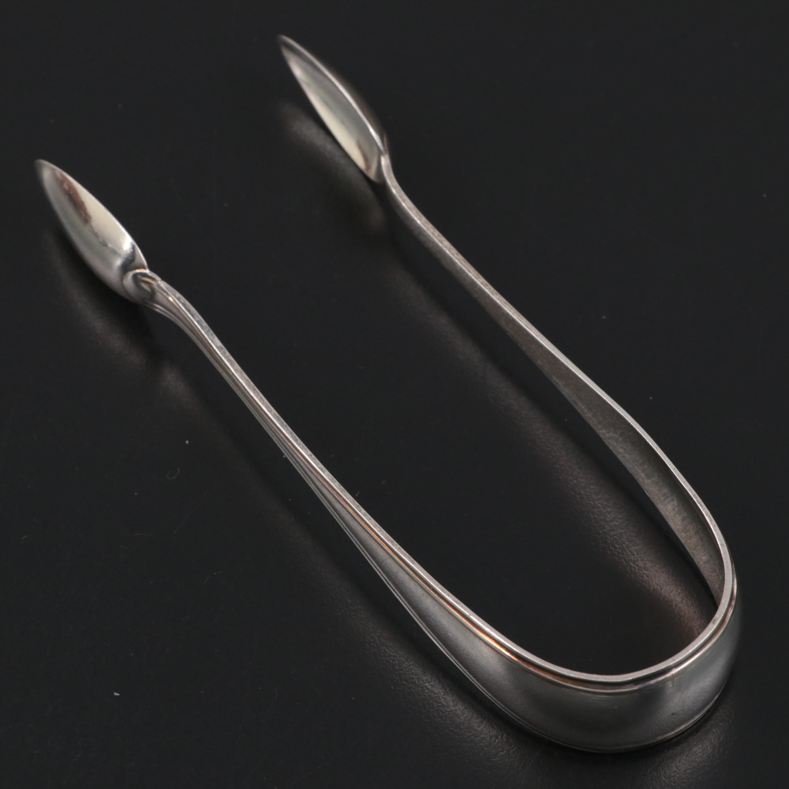 Dutch 833 Silver Demitasse Spoons with Strainer and Tongs in Burl Wood Case